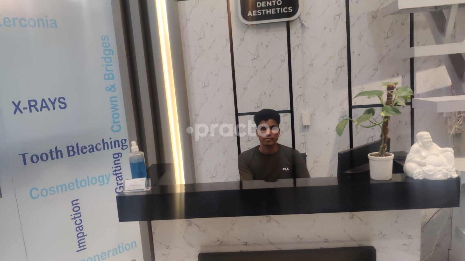 Reception Area at Dr Gambhirs Dento Aesthetics Clinic Gurgaon Sector 65 Gurgaon