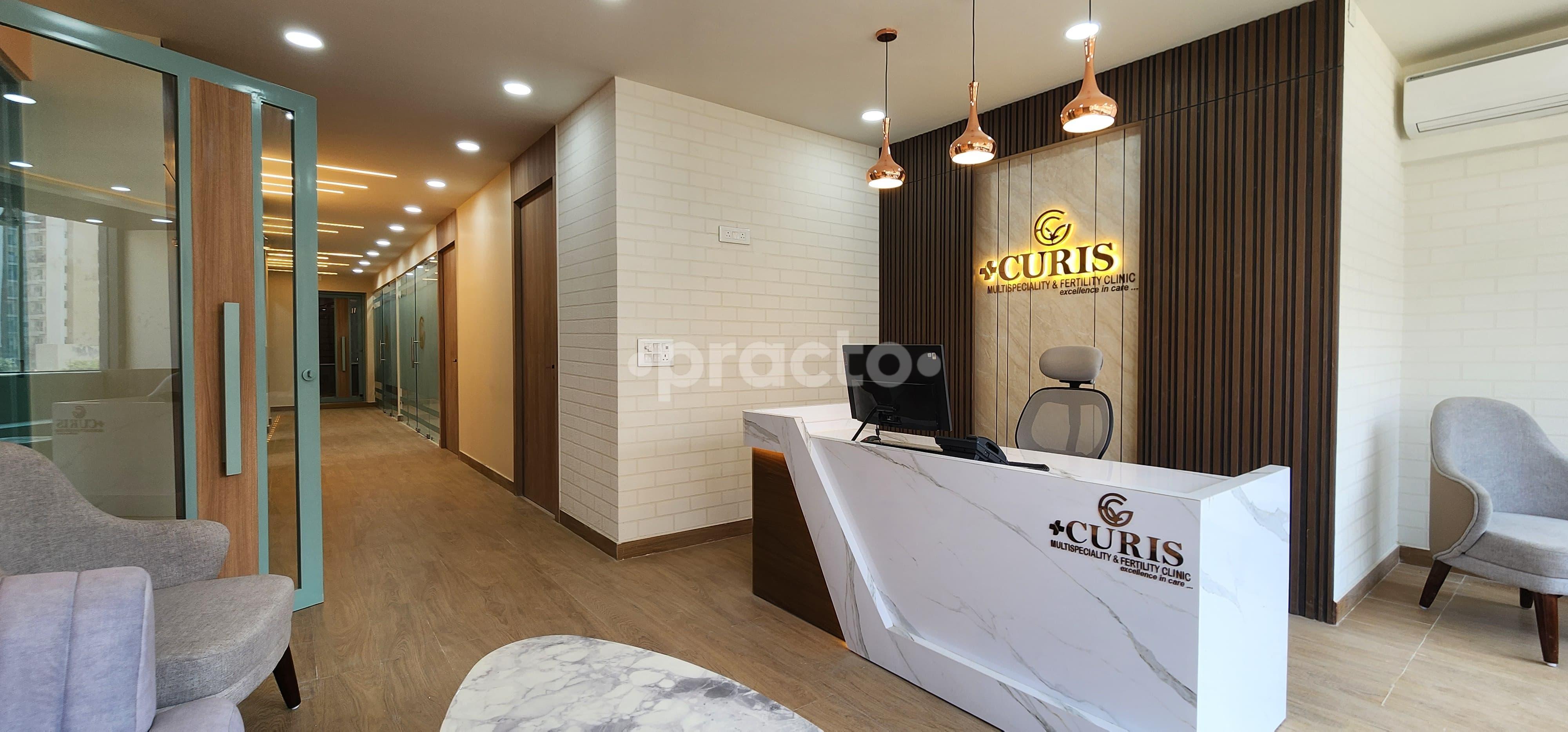 Reception Area at Curis Multispeciality & Fertility Clinic Sector 141 Noida