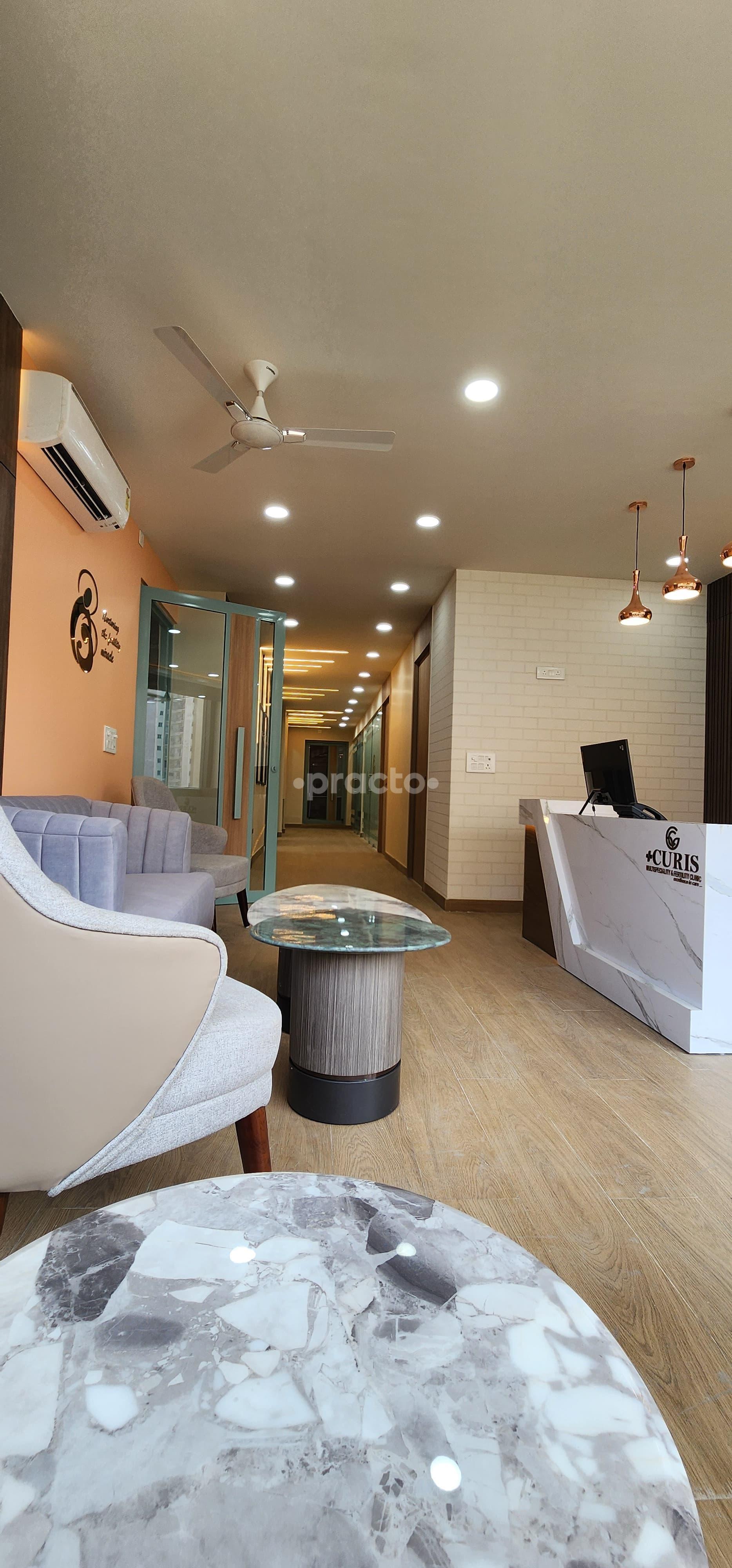 Waiting Area at Curis Multispeciality & Fertility Clinic Sector 141 Noida