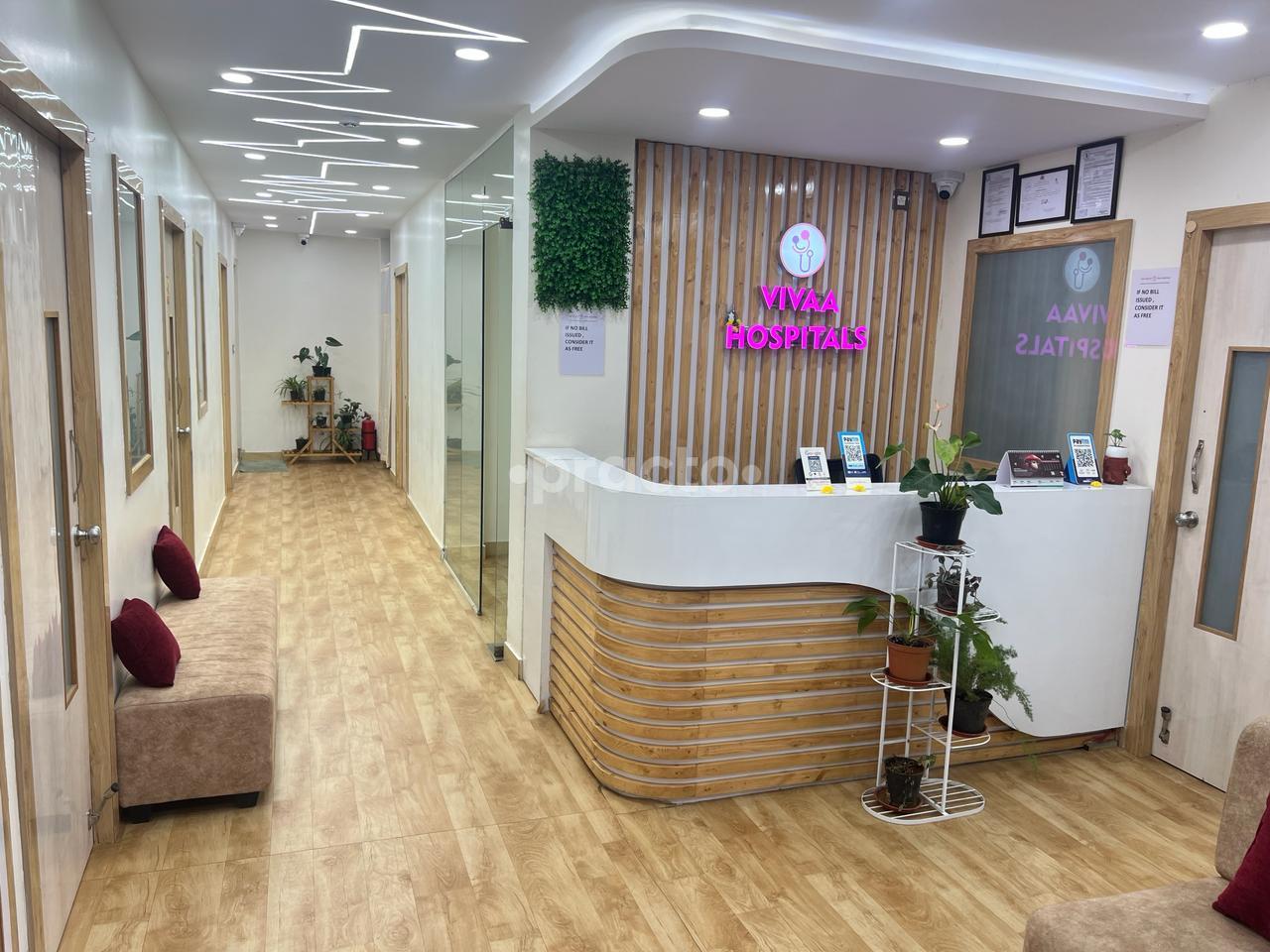 Reception Area at Vivaa Hospital RT Nagar Bangalore