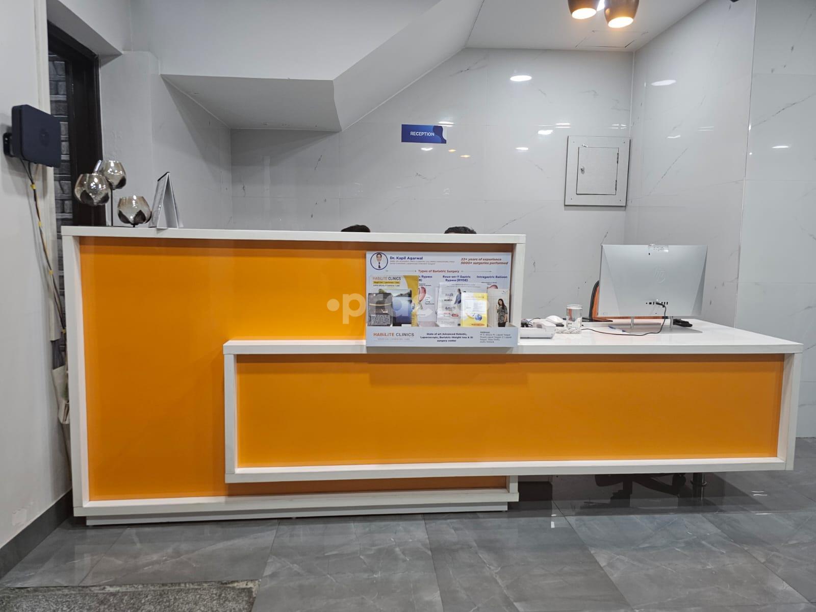 Reception Area at Habilite Clinics Lajpat Nagar Delhi