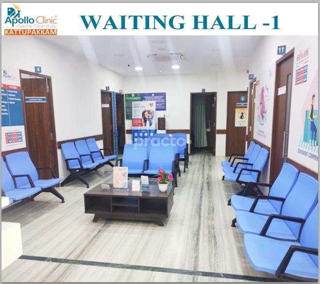 Waiting Area at Apollo Clinic Kattupakkam Chennai