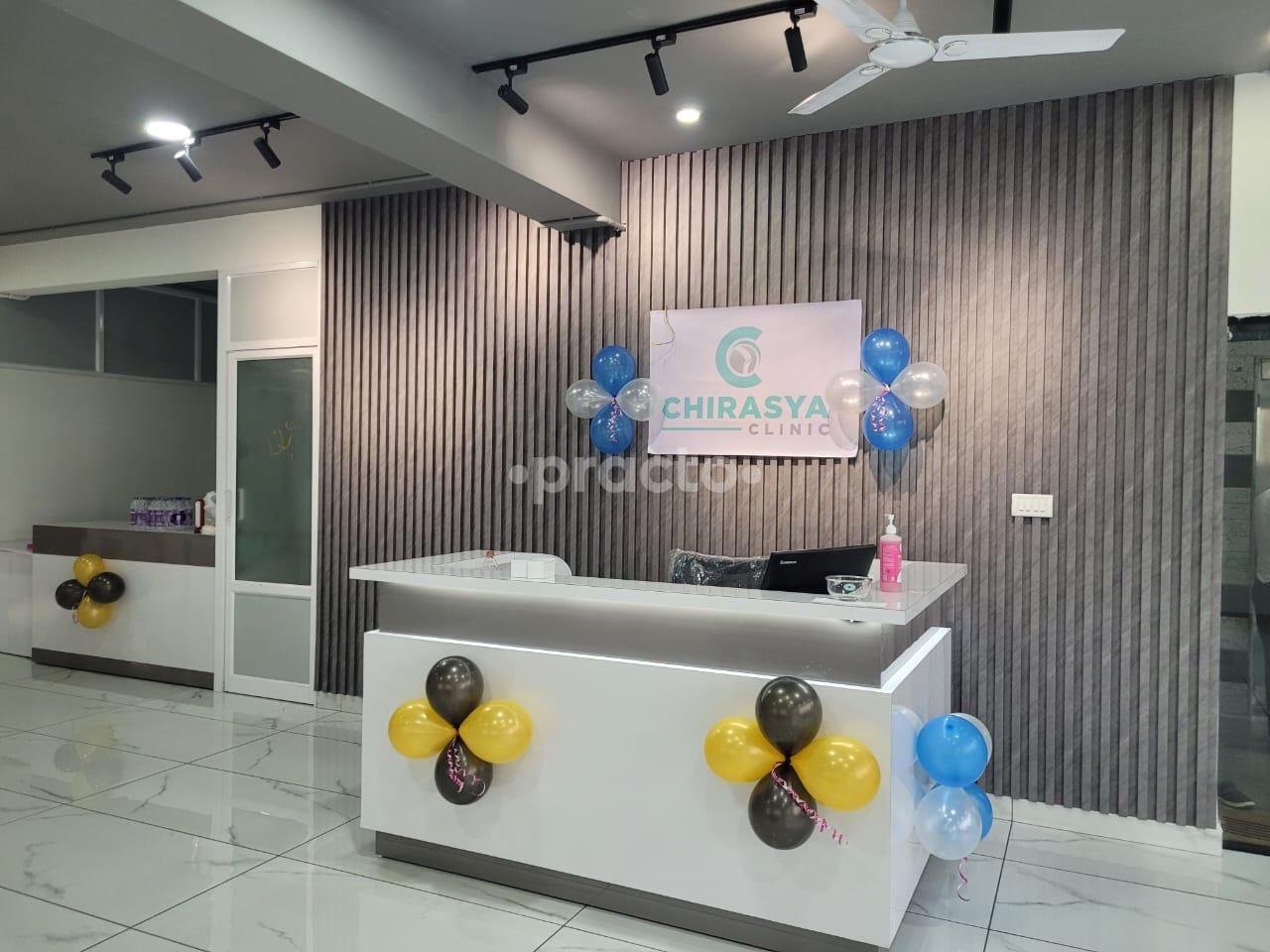 Reception Area at Chirasya Clinic Nagarbhavi 2nd Stage Bangalore