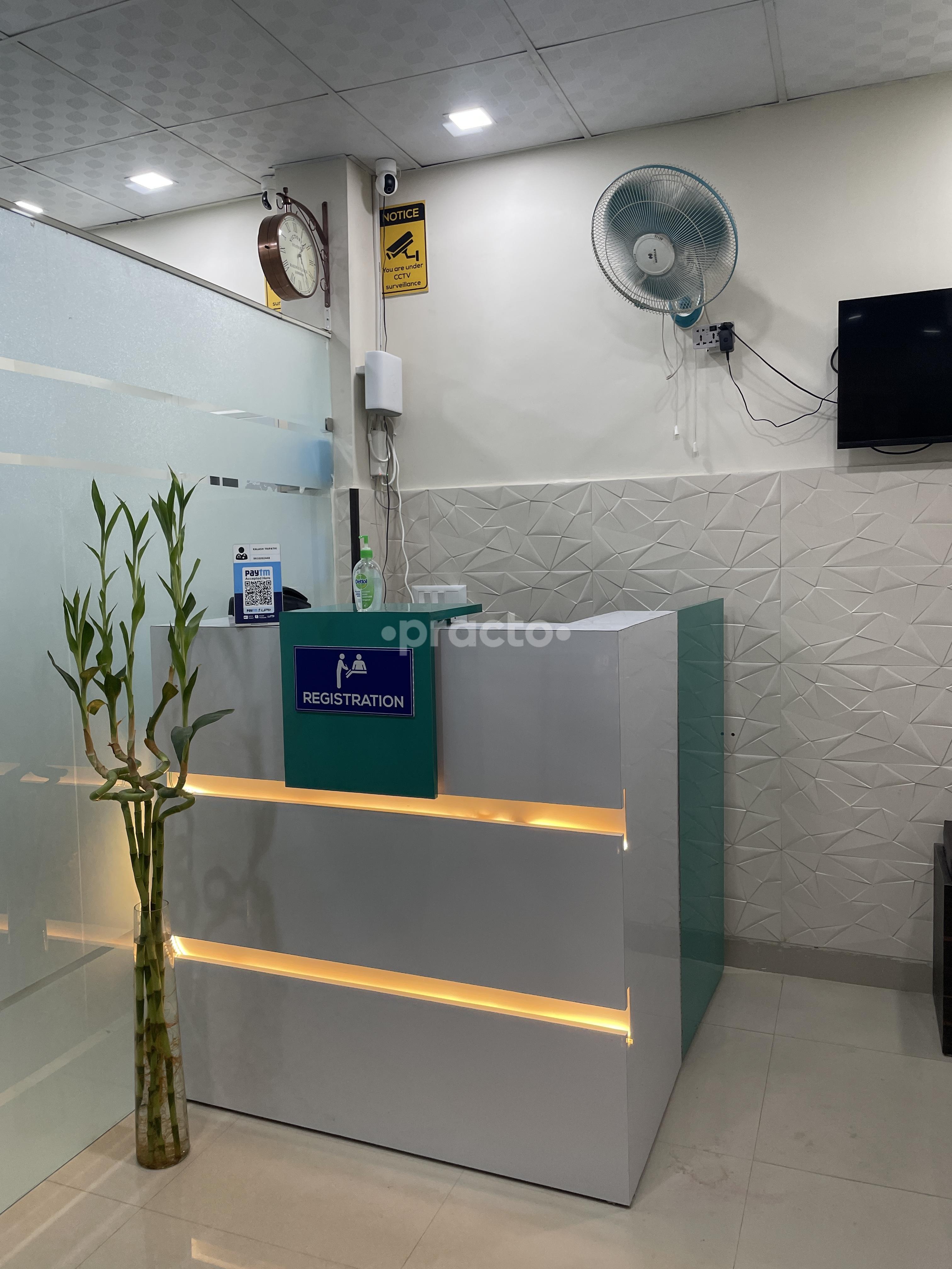 Reception Area at Kanha Dental Clinic and Implant Center Vasundhara Ghaziabad