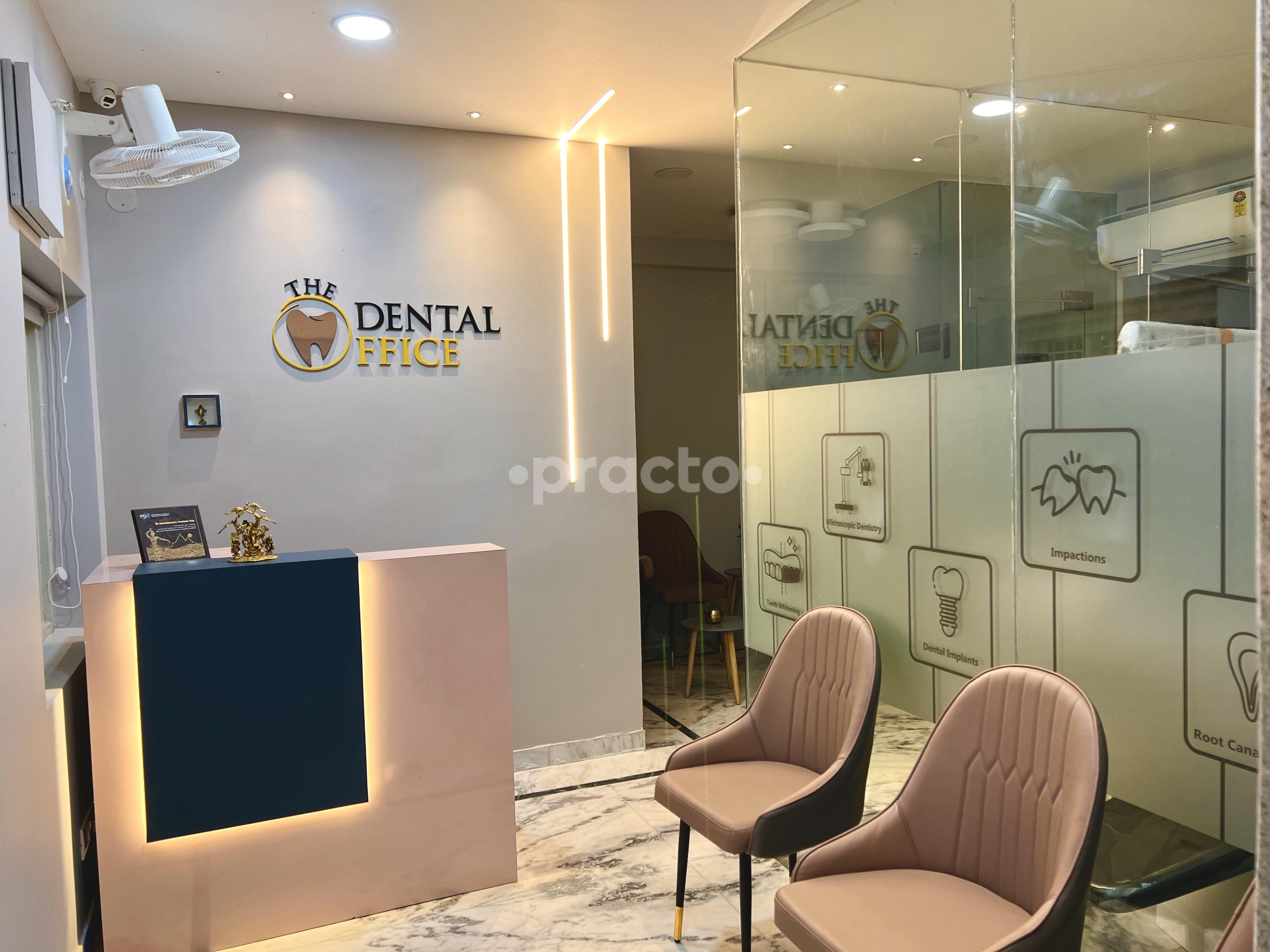 Reception Area at The Dental Office By A & T Kukatpally Hyderabad