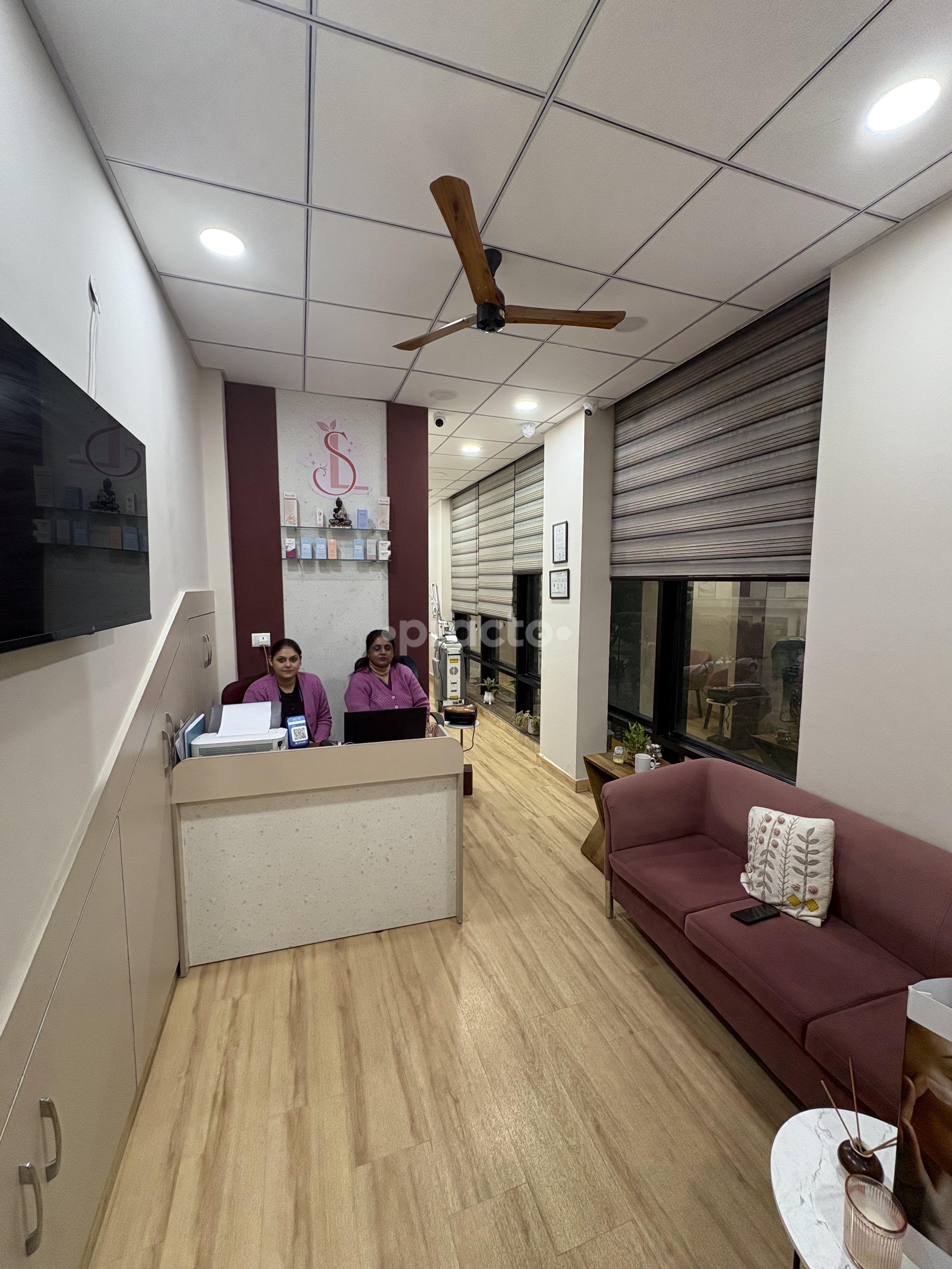 Waiting Area at SkinLiv Clinic Sector 79 Faridabad