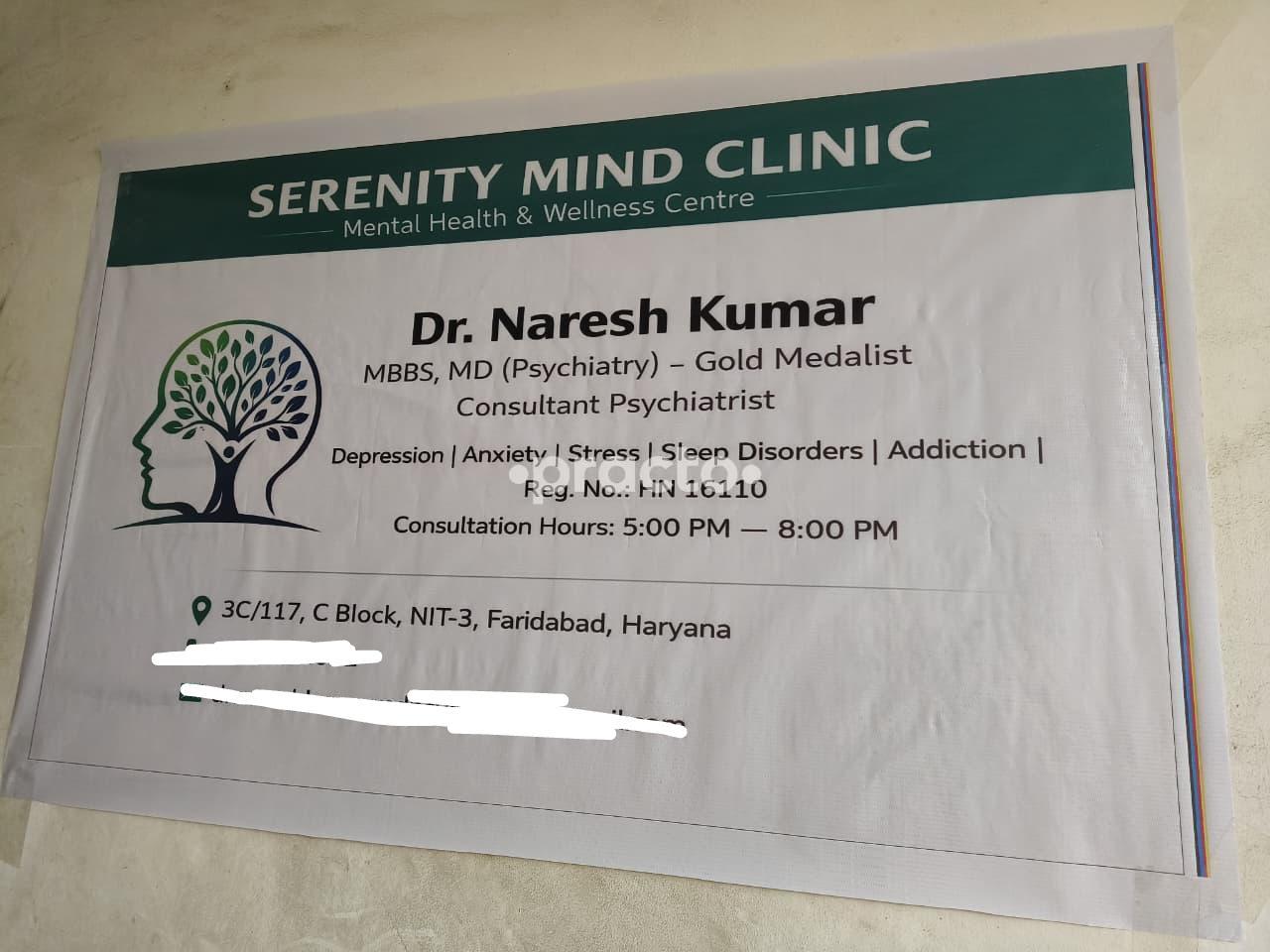 Serenity Mind Clinic New Industrial Township 3 Faridabad