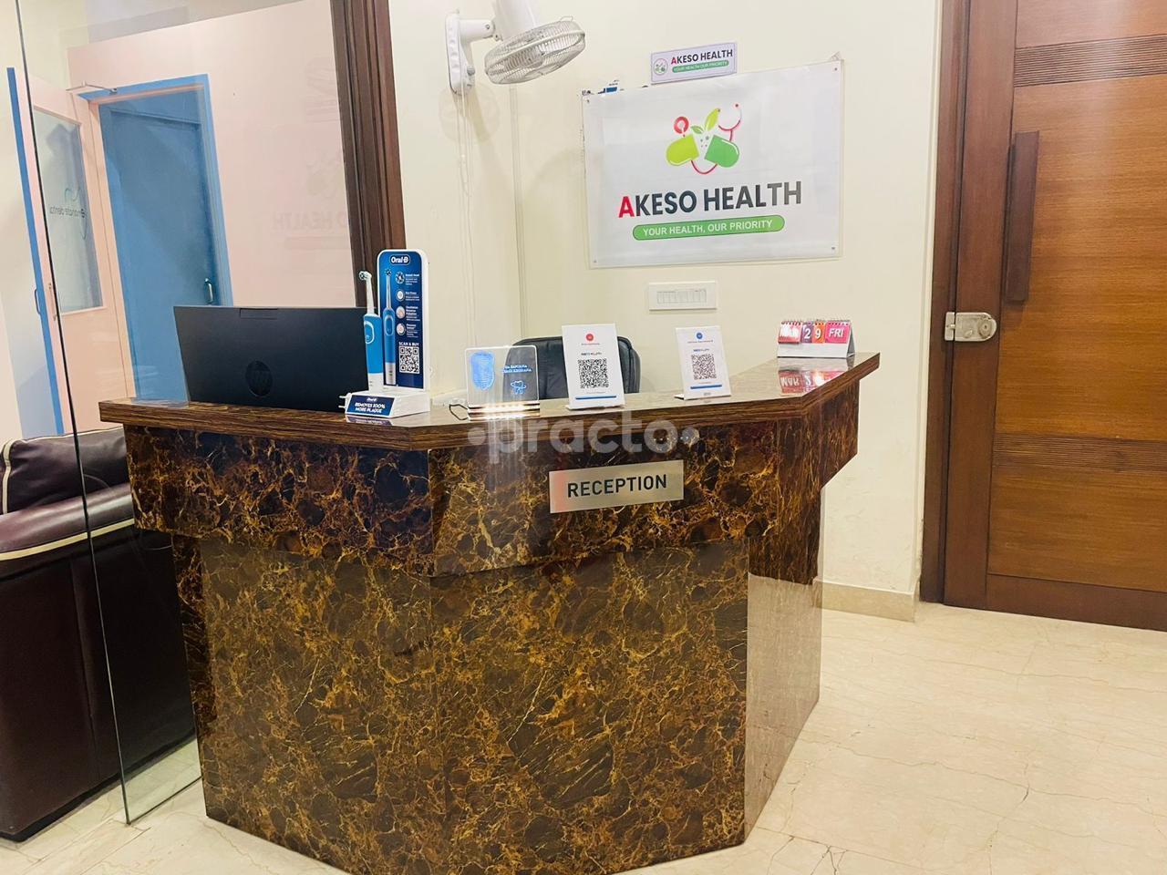 Reception Area at Akeso Health Safdarjung Enclave Delhi