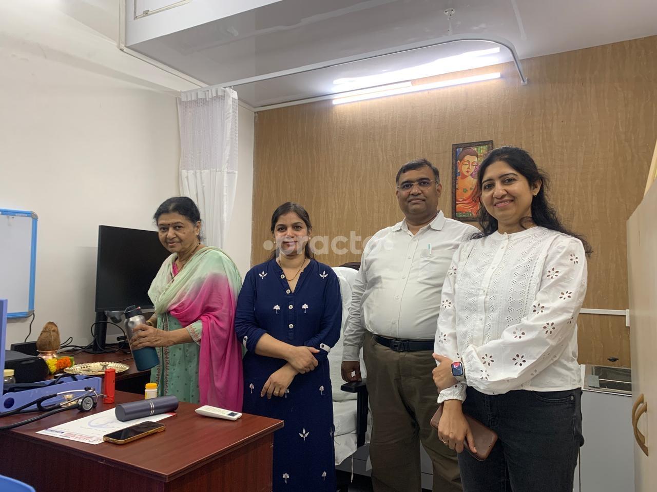 Consultation Room at Dr. Sachin Sarate's Present Health Clinic Waghbil Thane