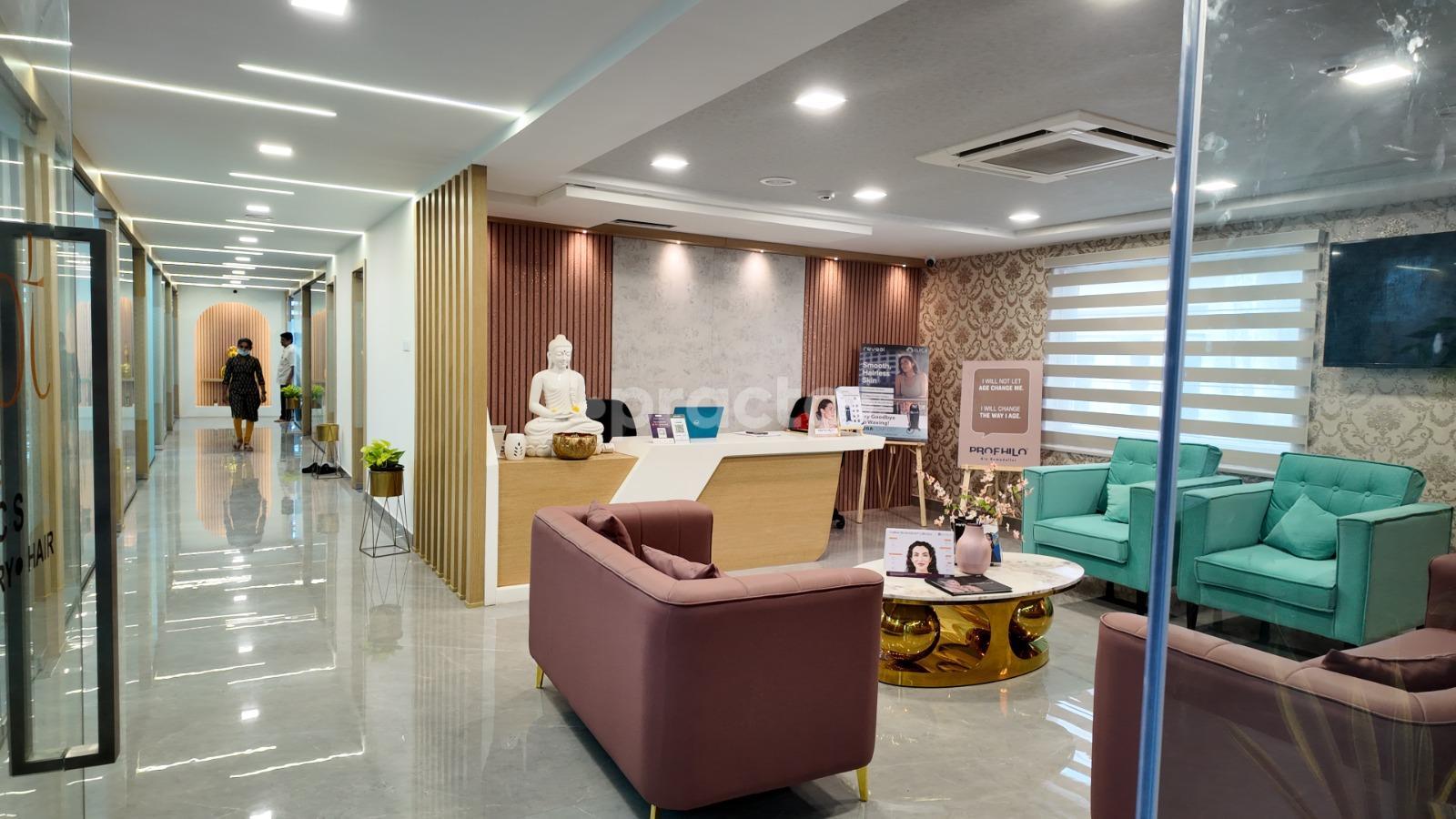 Reception Area at Sculpt Plastic Surgery Hospital Madhapur Hyderabad
