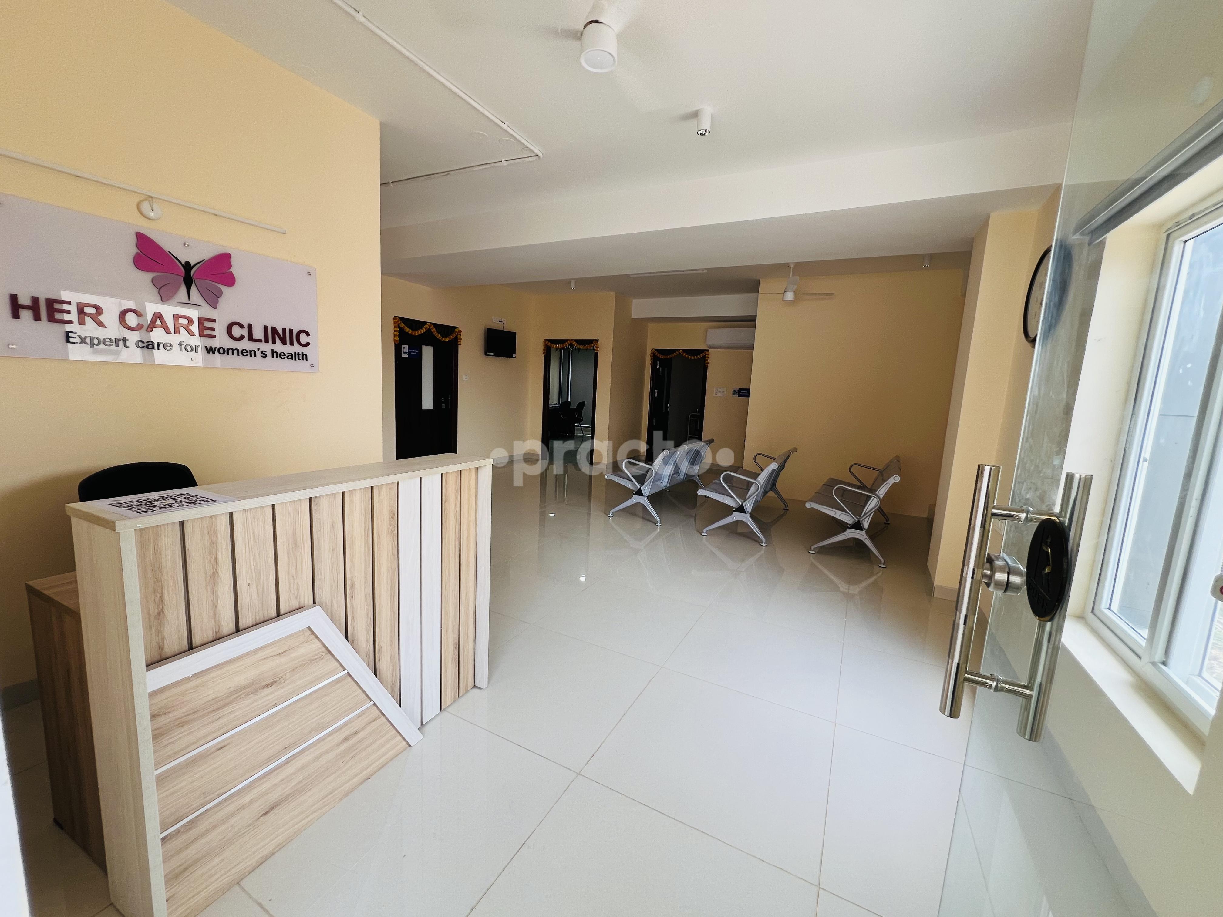 Reception Area at Her Care Clinic Rajendra Nagar Hyderabad