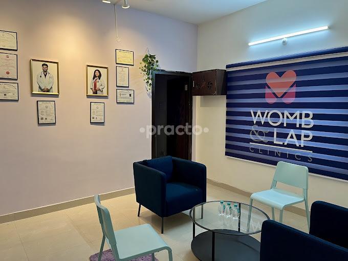 Reception Area at Womb & Lap Clinics Nallagandla Hyderabad