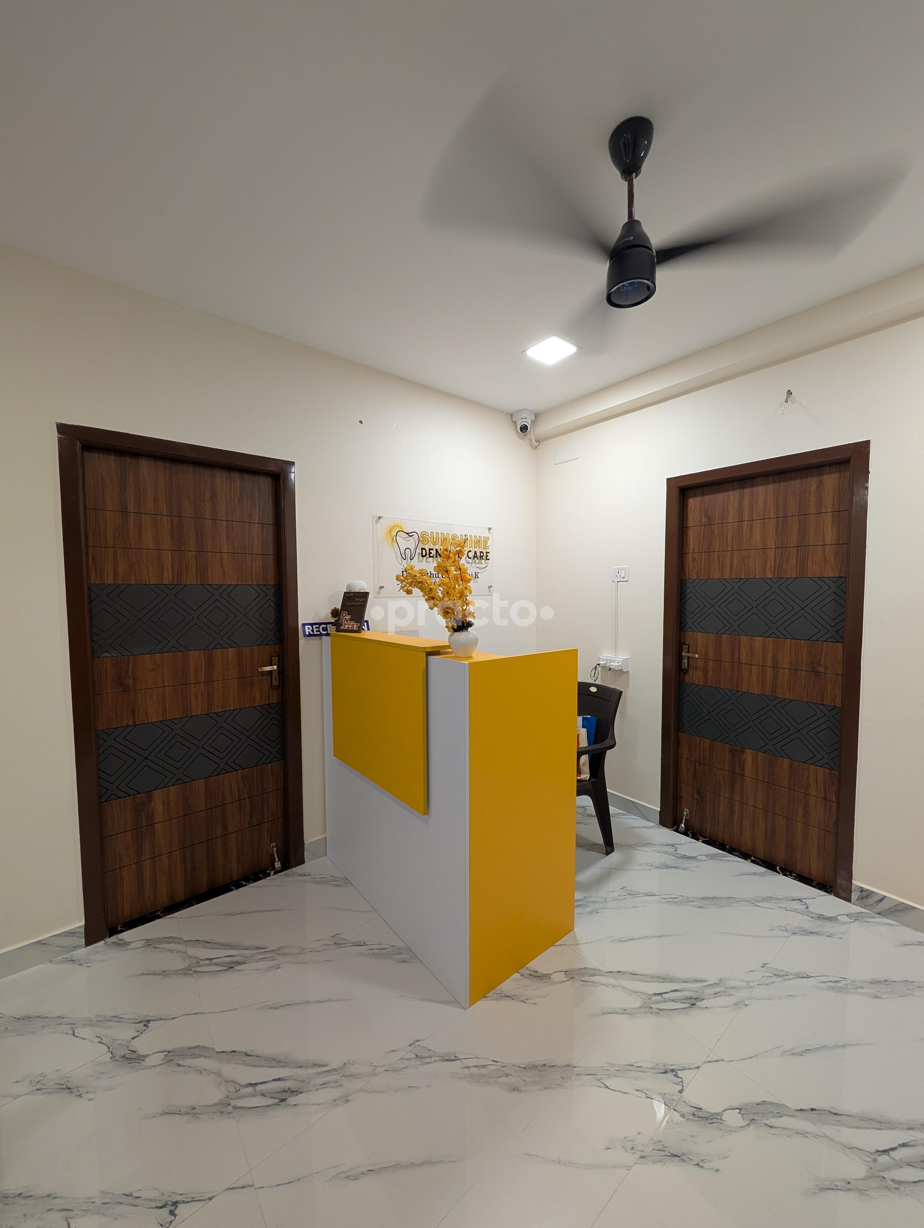 Reception Area at Sunshine Dental Care Nanganallur Chennai