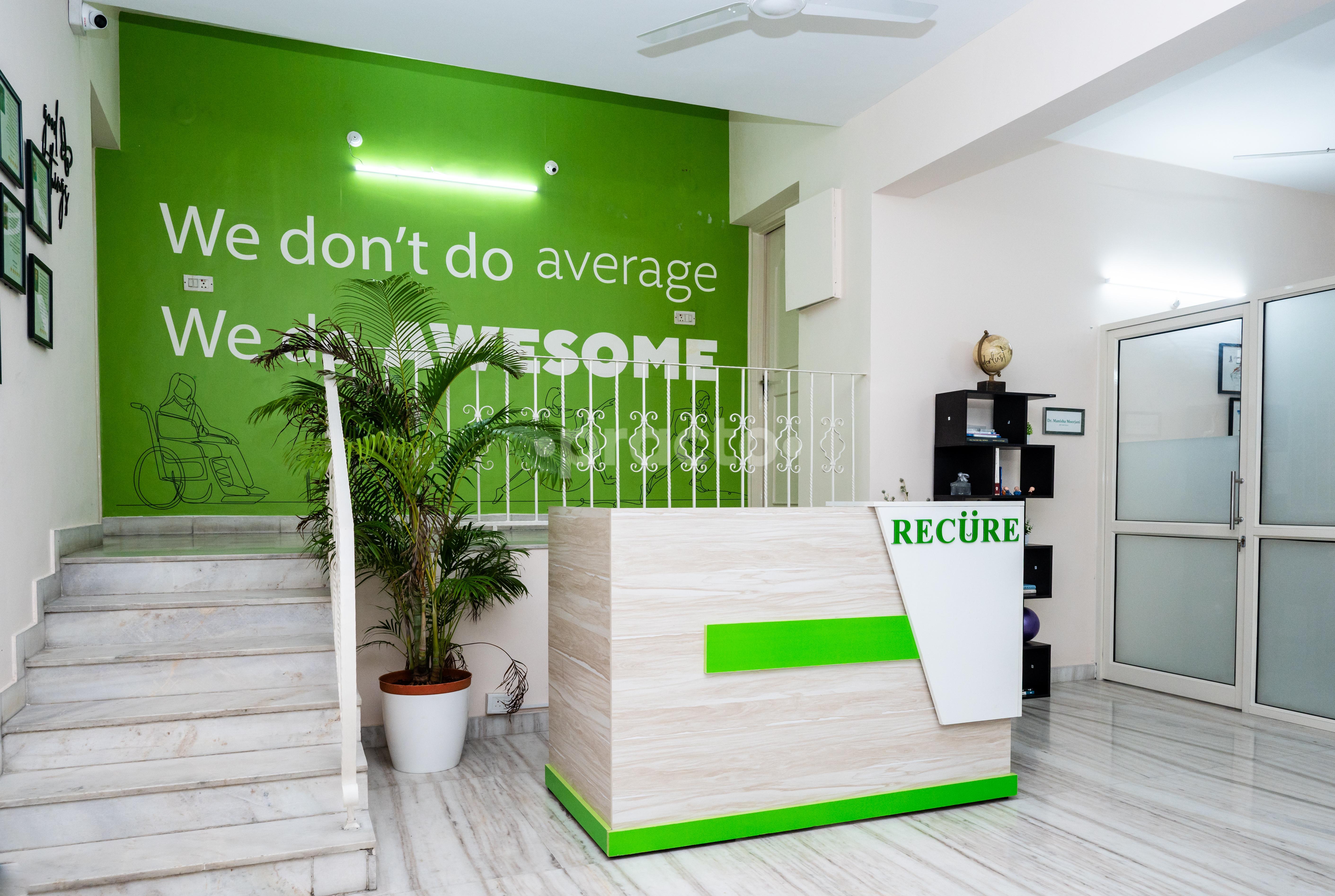 Reception Area at Recure Clinics Begumpet Hyderabad