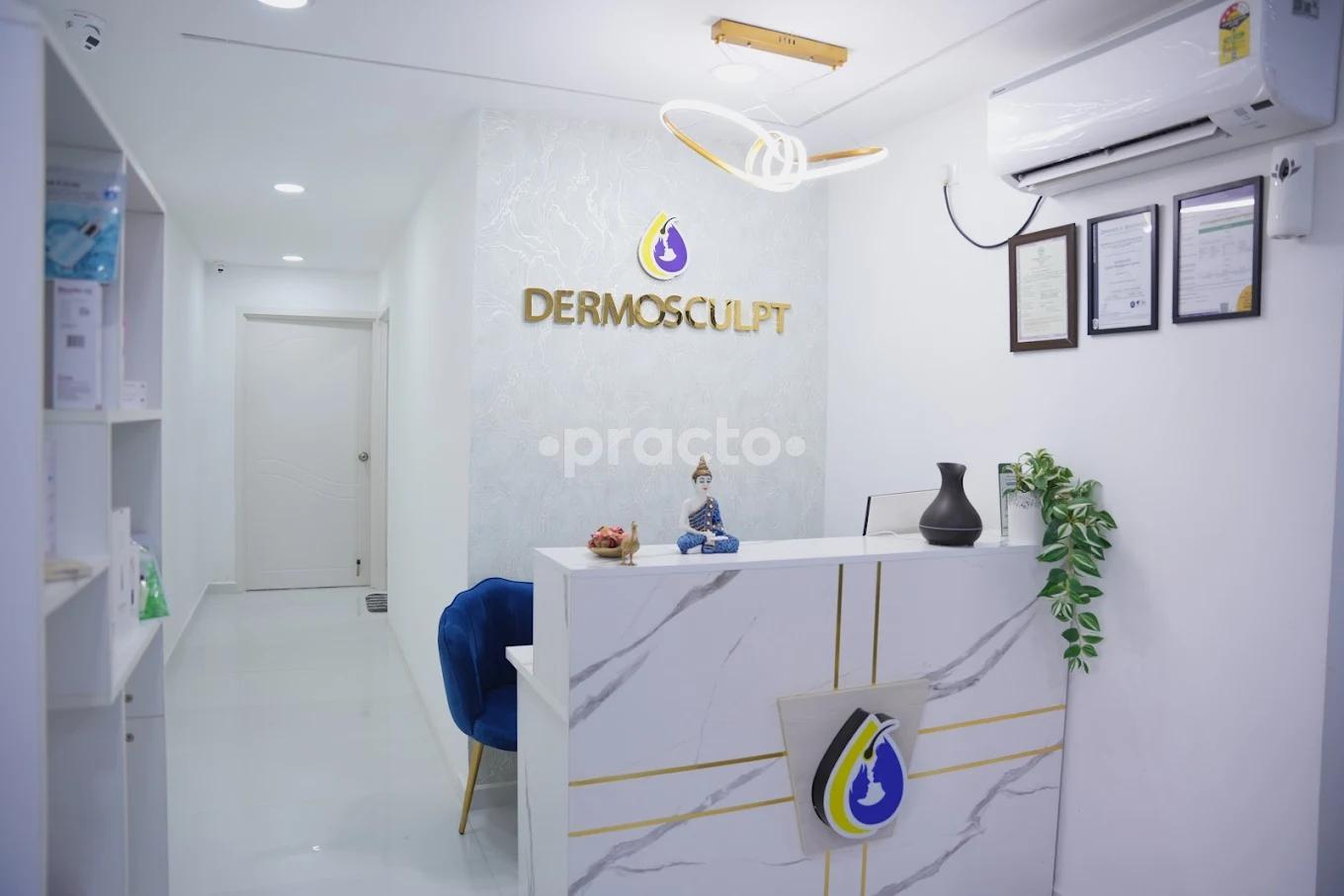 Reception Area at Dermo Sculpt Aesthetics Clinic Gachibowli Hyderabad