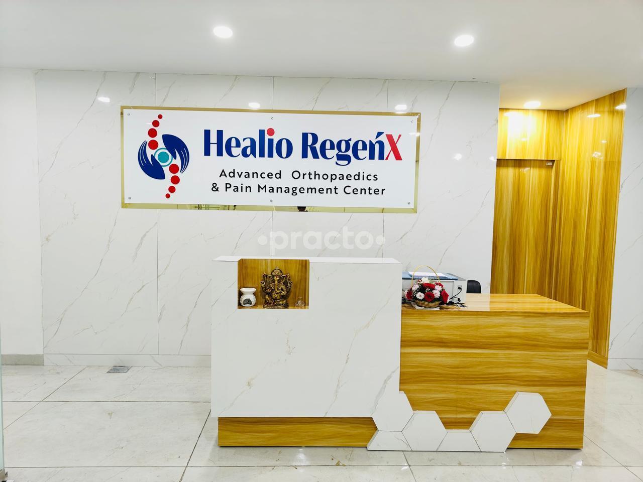 Reception Area at Healio Regenx Advanced Orthopaedics & Pain Management Centre Banjara Hills Hyderabad