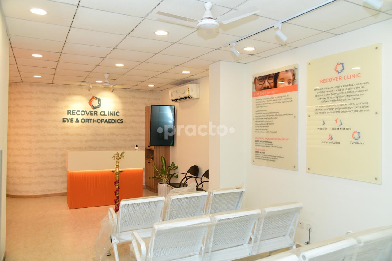 Waiting Area at Recover Clinic Eye & Orthopedics Sanjay Nagar Bangalore