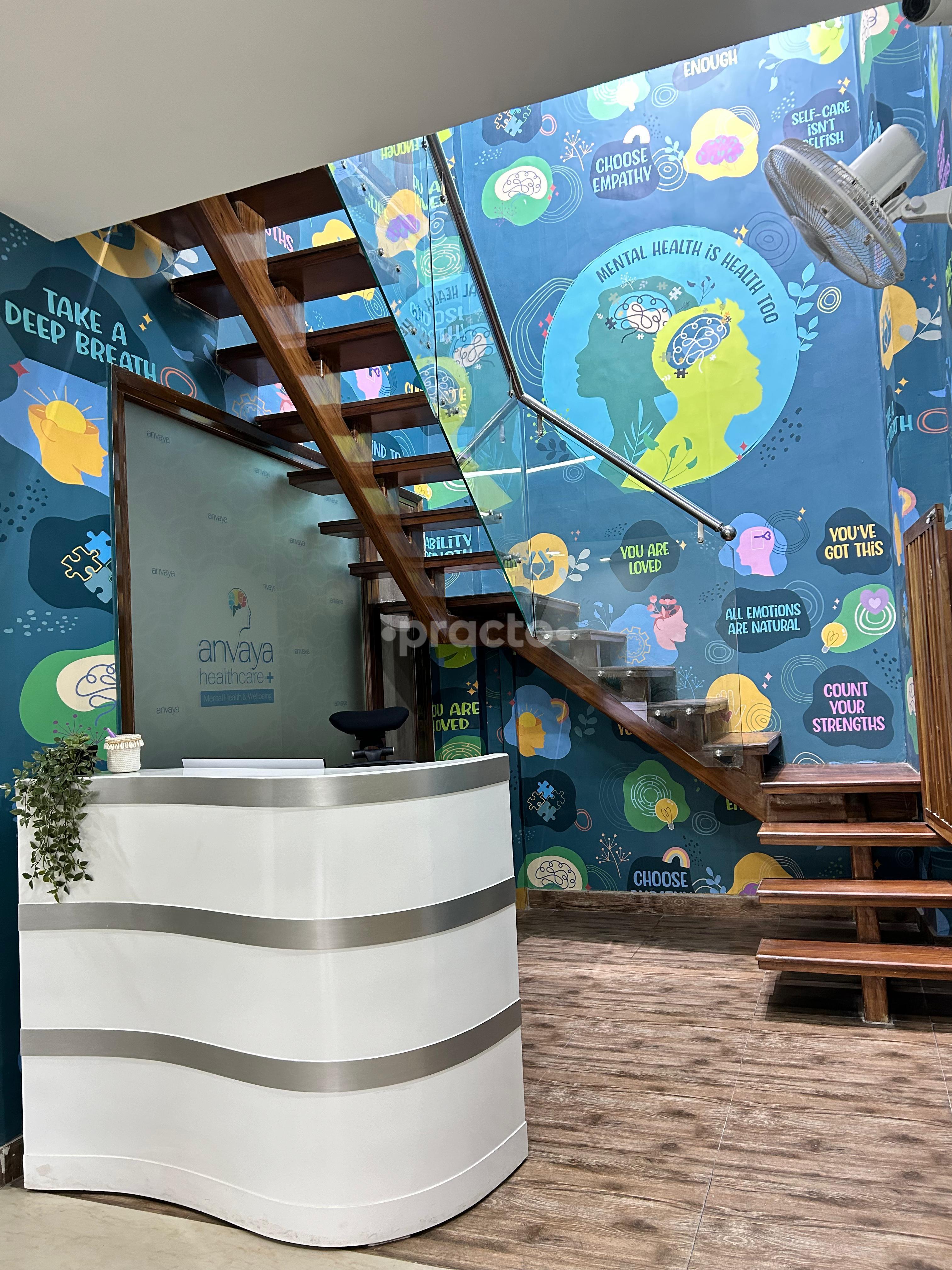 Reception Area at Anvaya Healthcare Dwarka Sector 12 Delhi