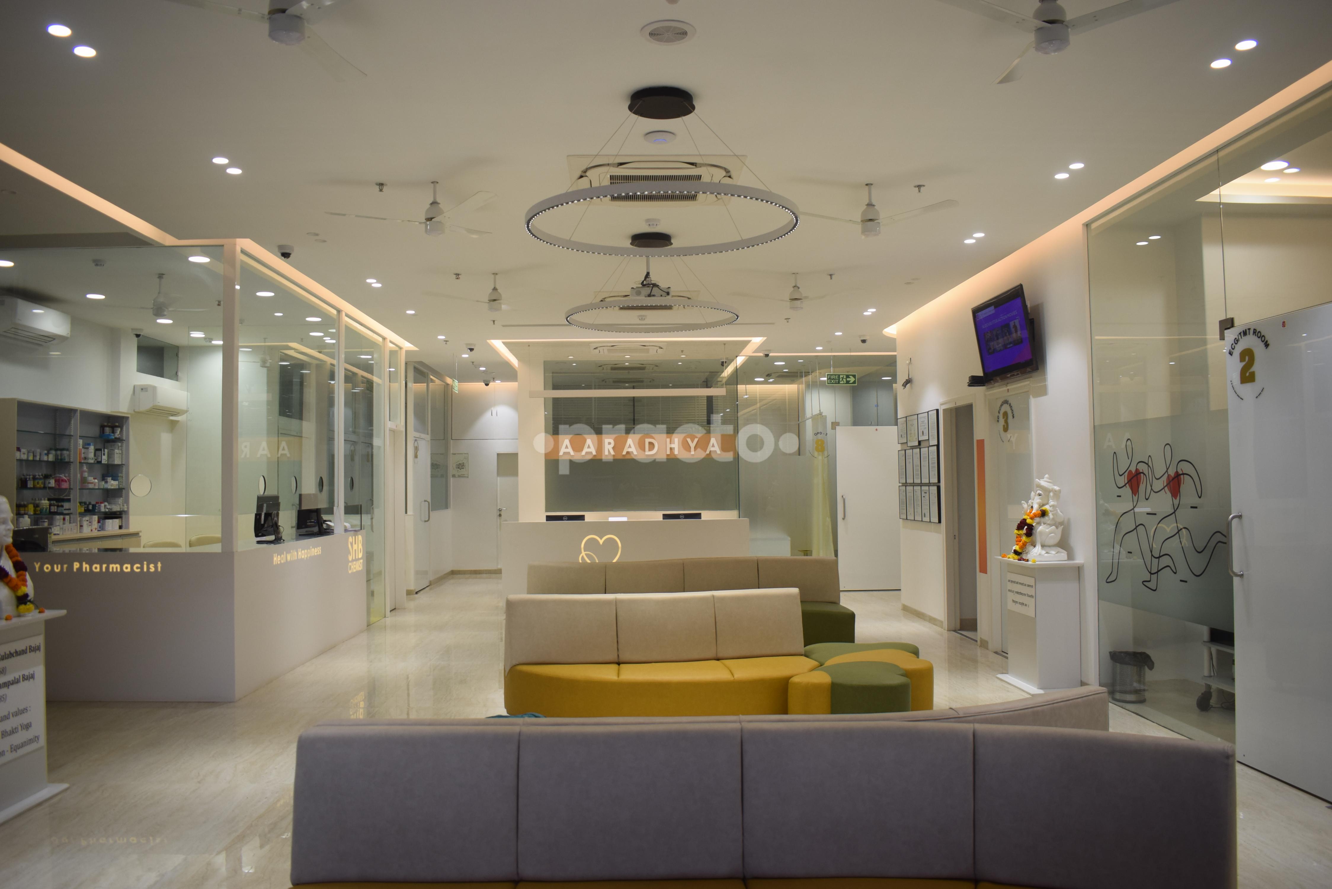 Reception Area at Aaradhya Health Care Superspeciality Hospital Marol Mumbai