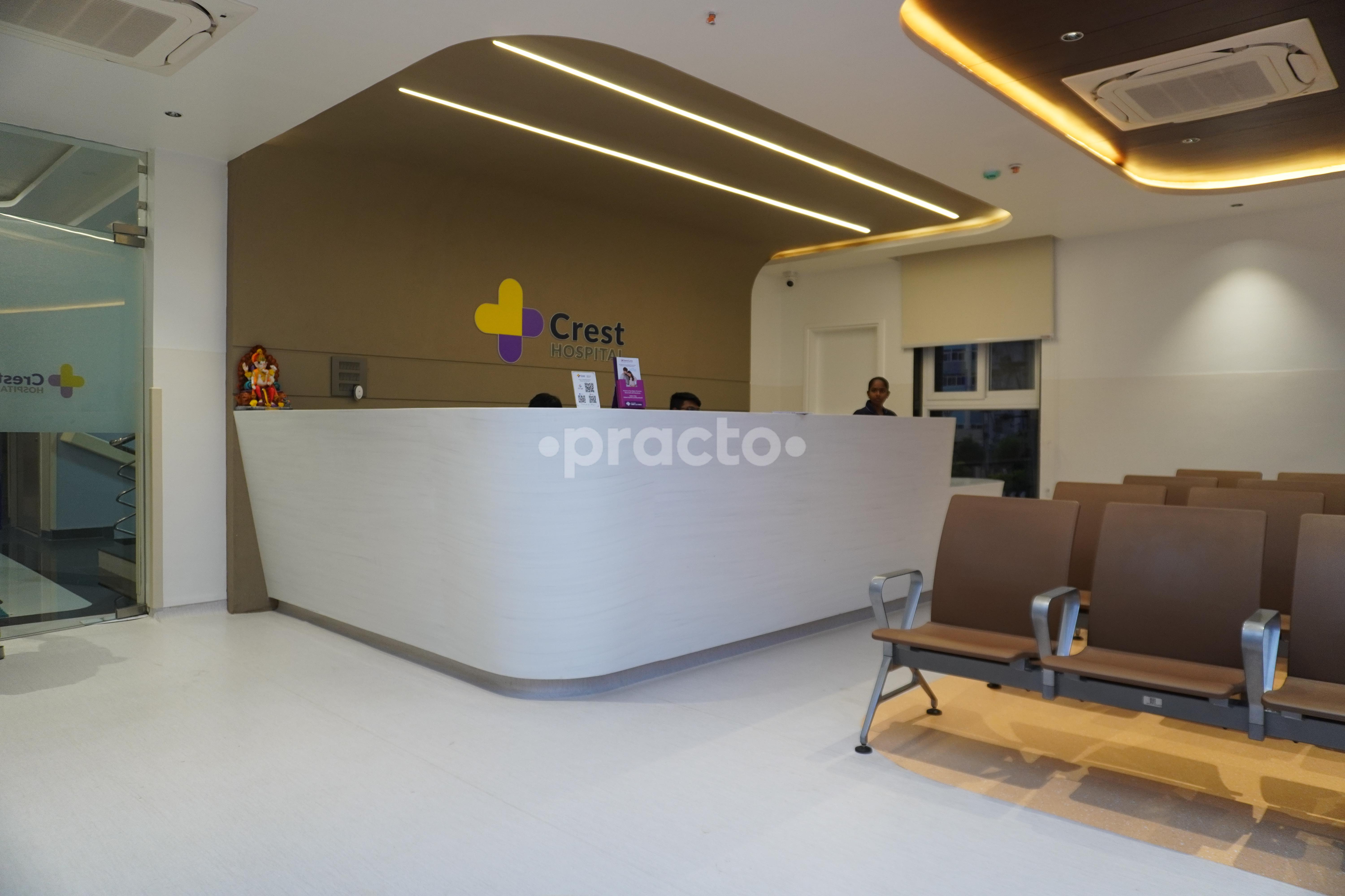 Reception Area at Crest Hospital Auto Nagar Vijayawada