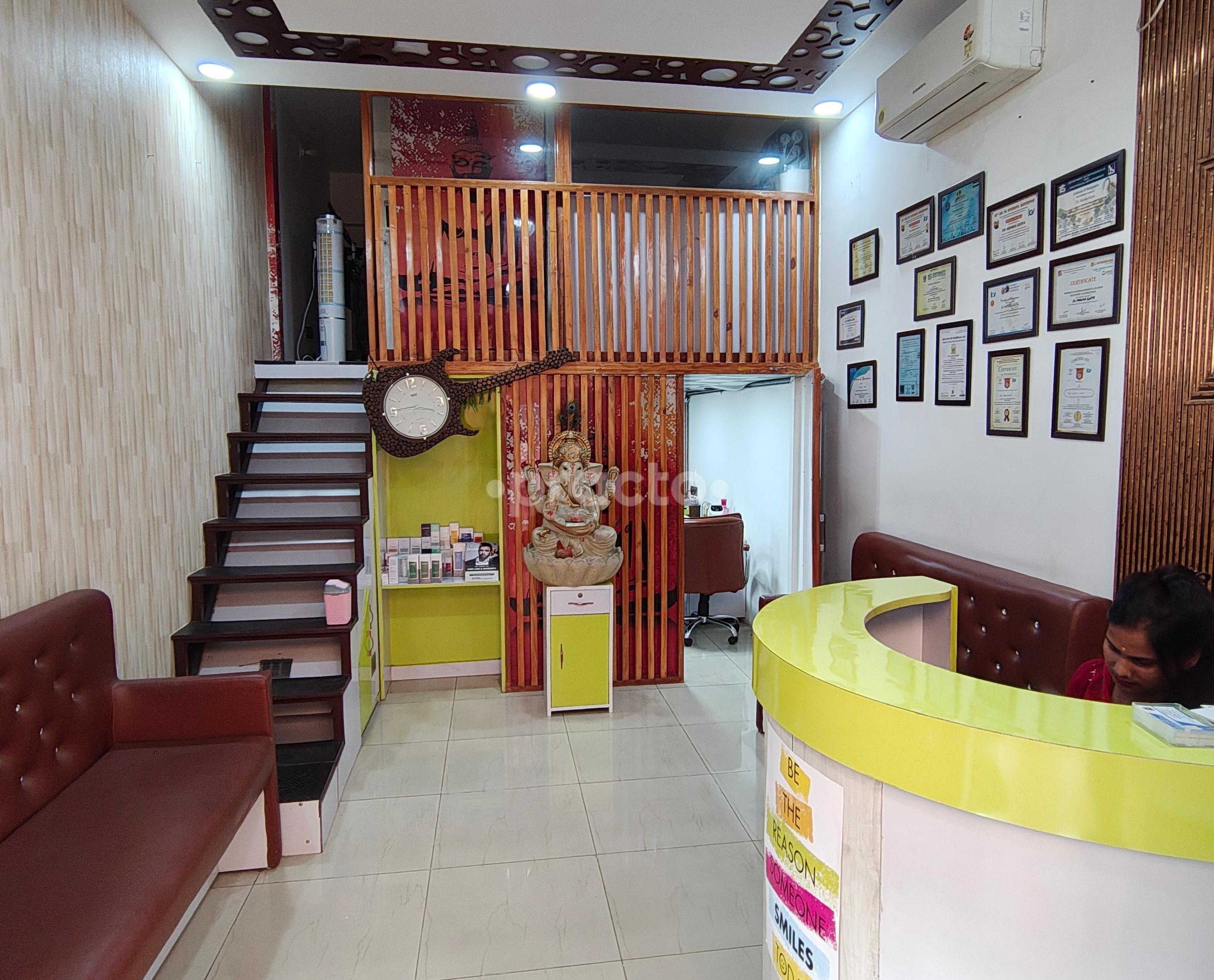 Waiting Area at Dr Monika's Cosmo Dental Clinic Sector 121 Noida