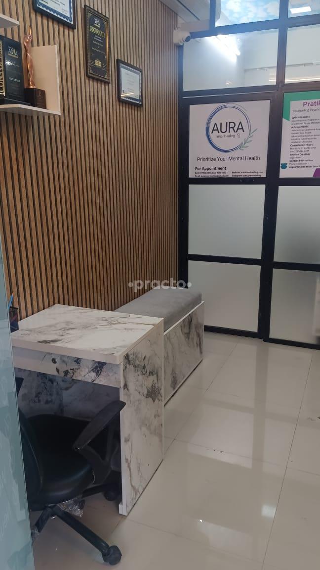 Reception Area at Aura Inner Healing Center Mira Road Mumbai