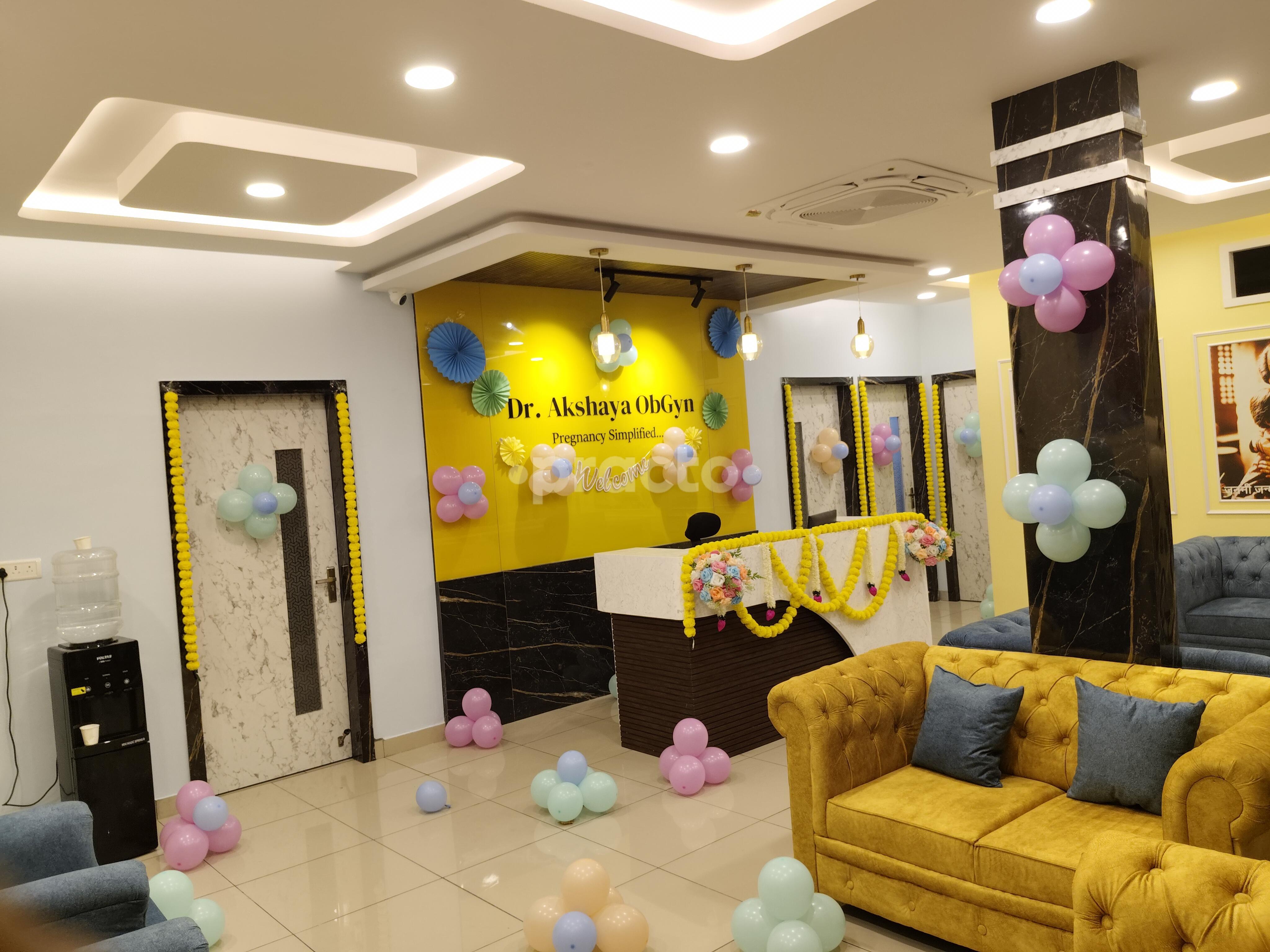 Reception Area at Dr. Akshaya Obgyn Clinic Bidrahalli Bangalore