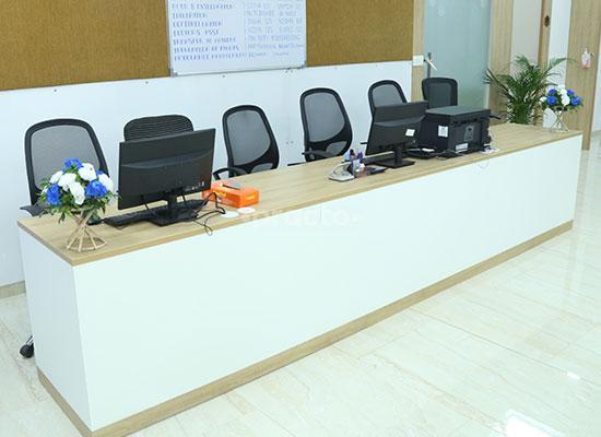 Reception Area at M | O | C Cancer Care & Research Centre Swargate Pune