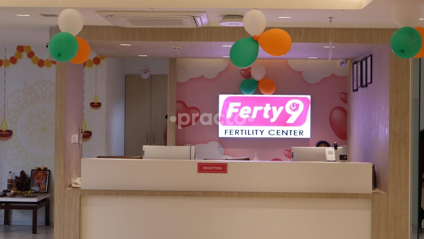 Reception Area at Ferty 9 Fertility Centre Kukatpally Hyderabad