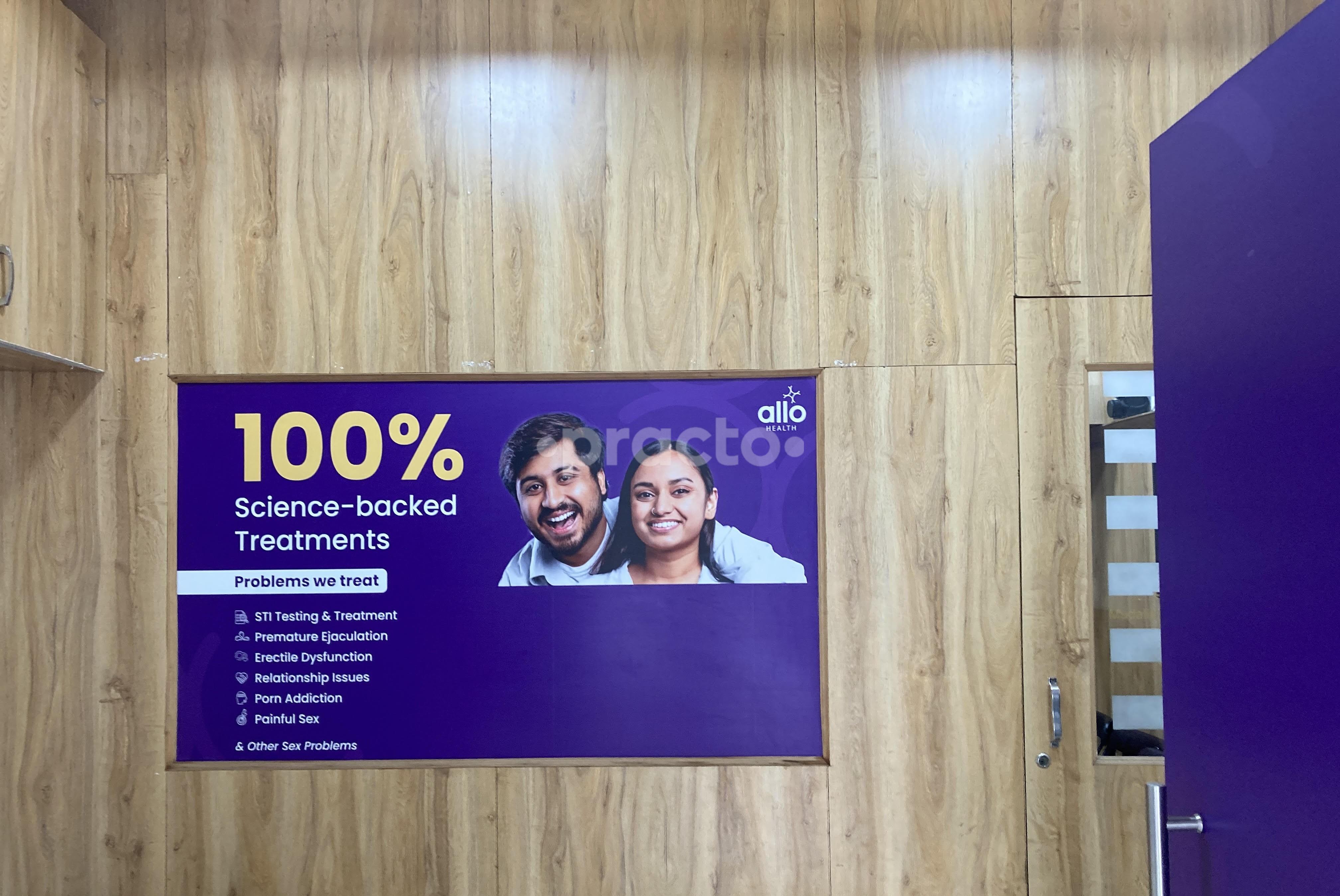 Reception Area at Allo Sexual Health Clinic KR Puram Bangalore