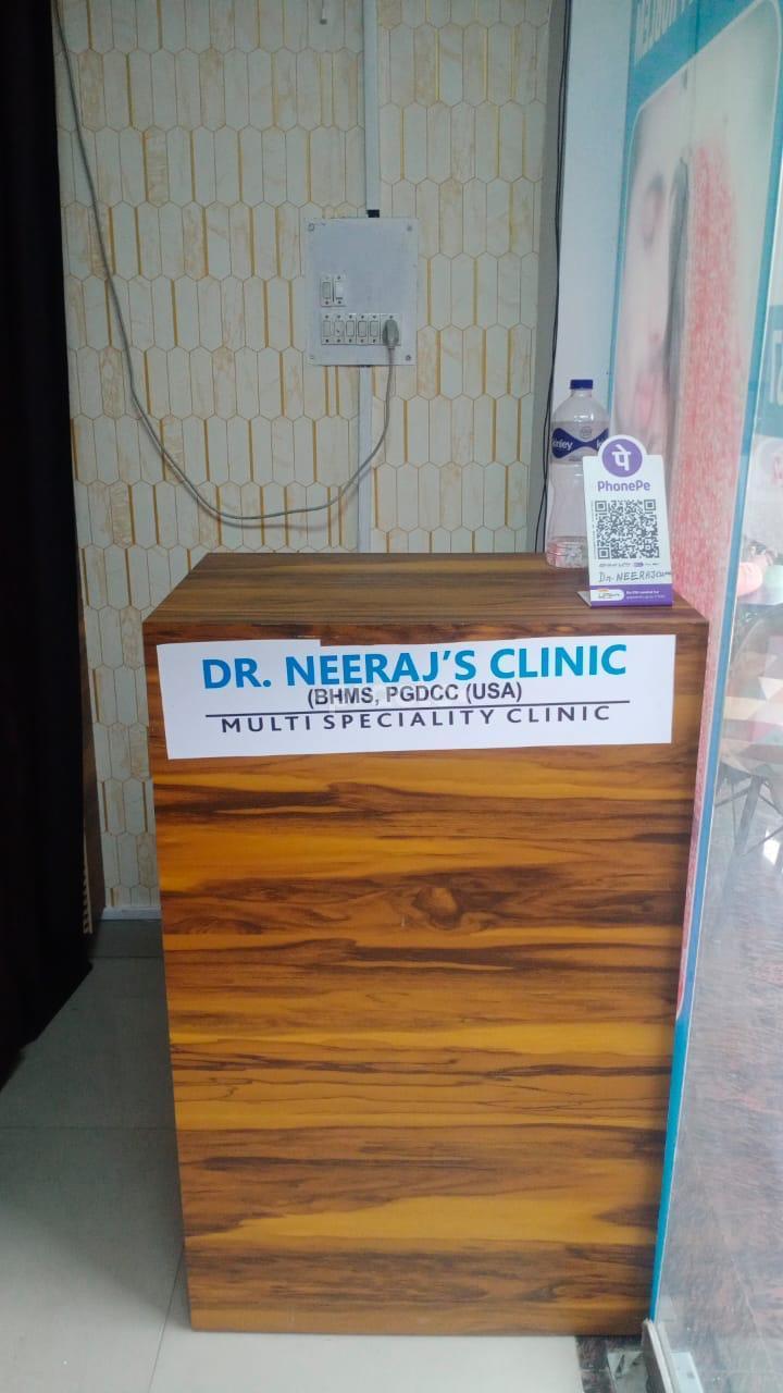 Reception Area at Dr. Neeraj Clinic Alpha II Greater Noida
