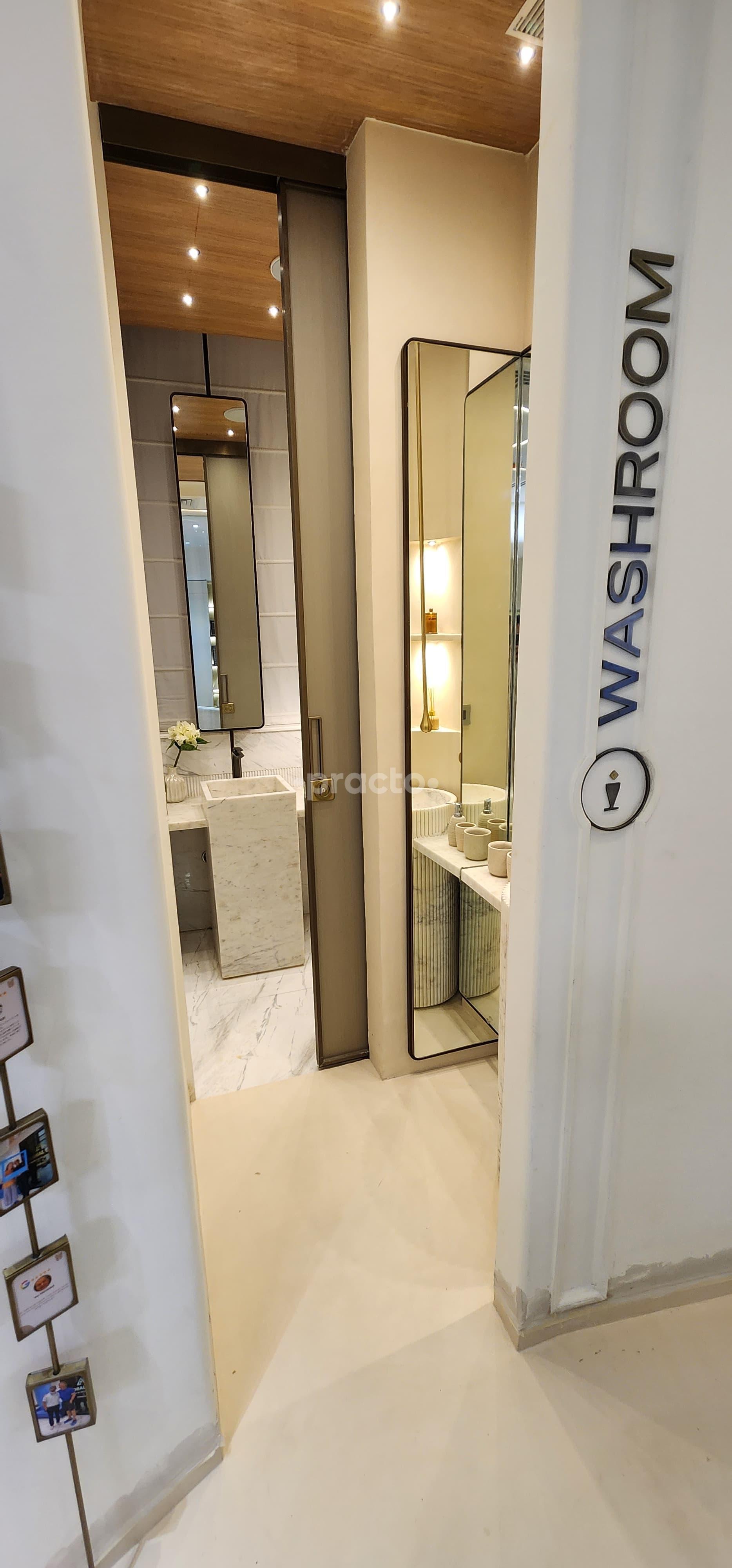 Washroom (front only) at AK GLOBAL DENT - Modern Dentistry and Invisible Orthodontics Gurgaon Sector 65 Gurgaon