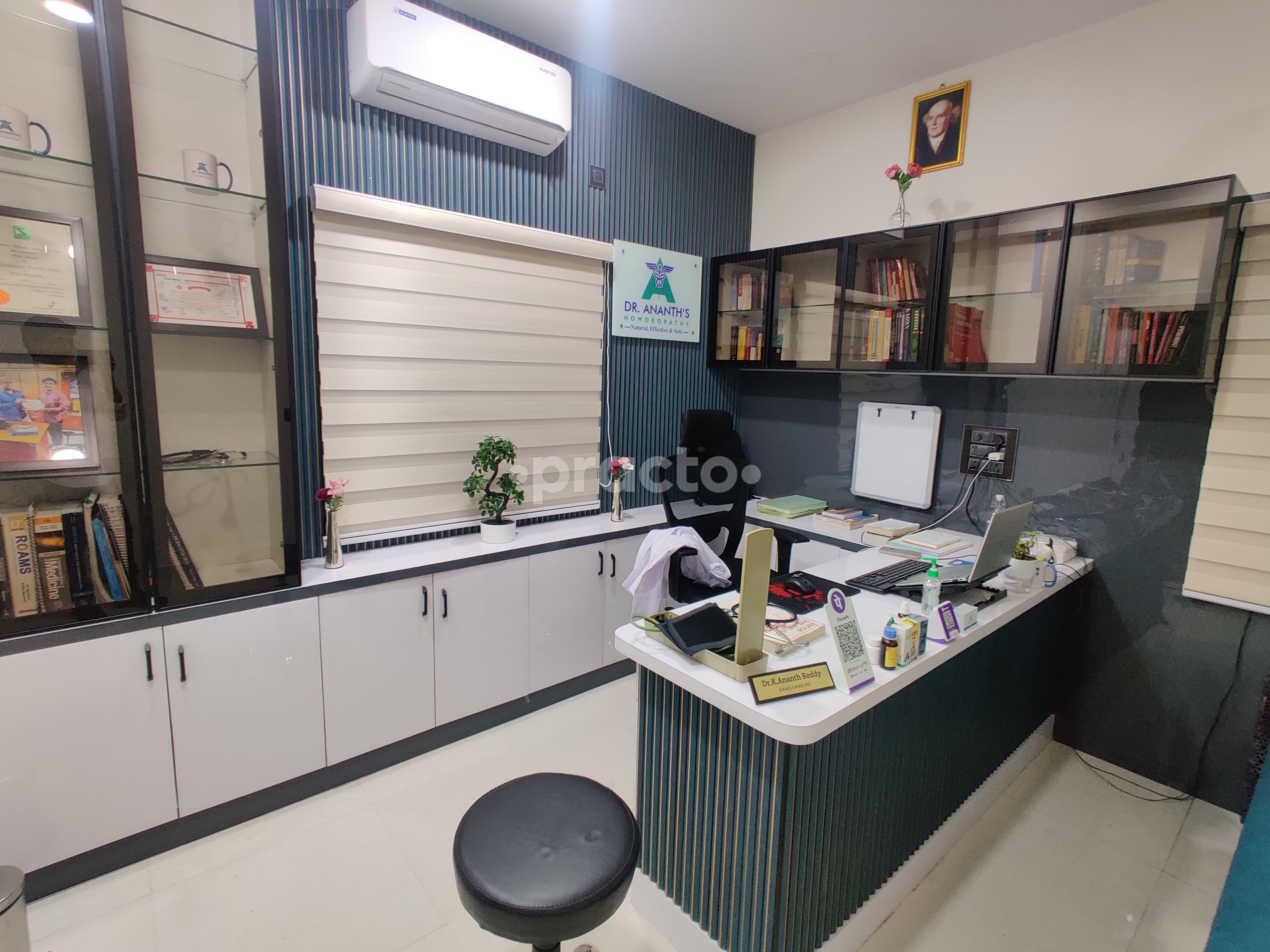 Waiting Area at Dr. Ananth's Homoeopathy Clinic Rajendra Nagar Hyderabad