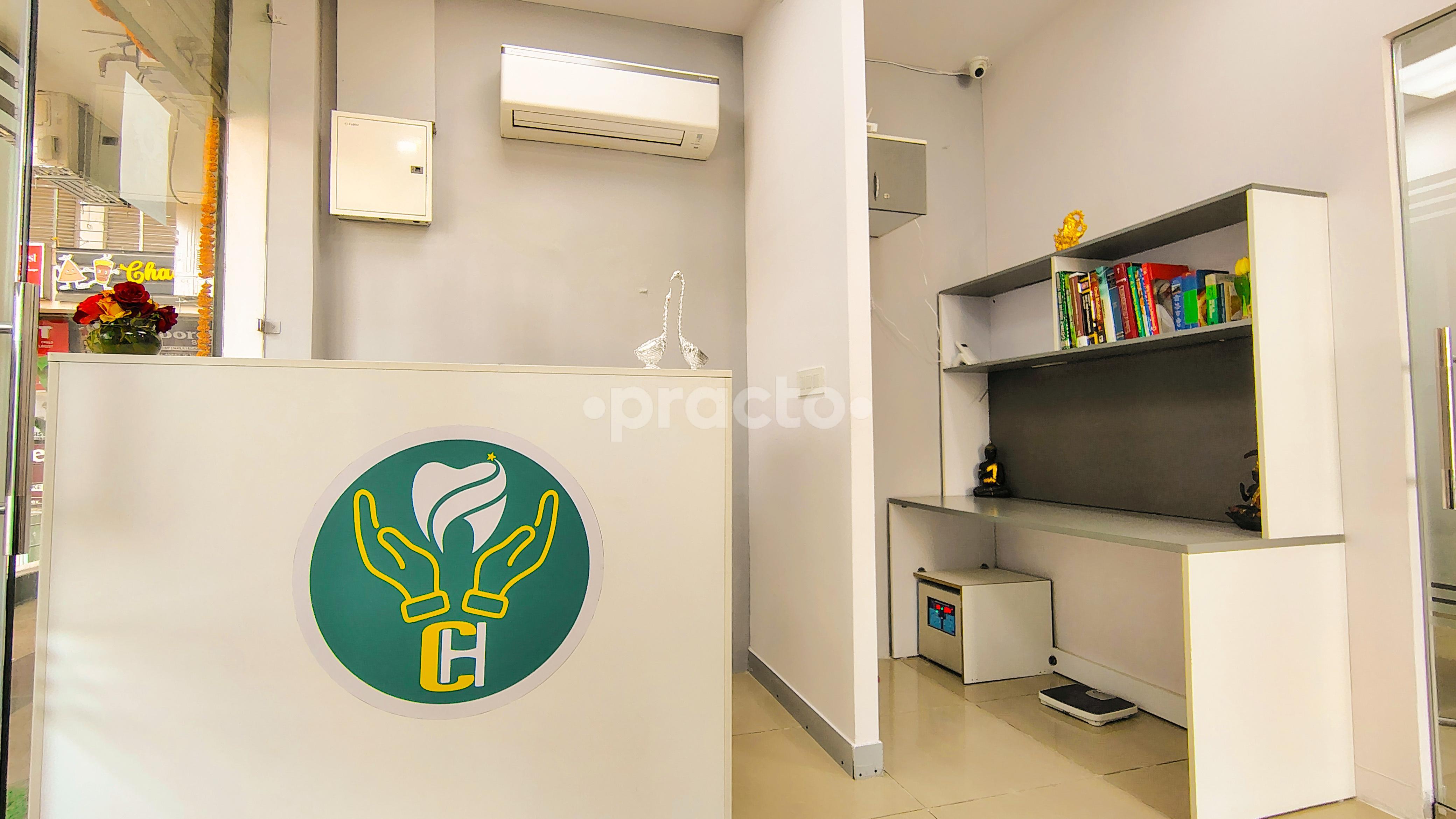 Reception Area at Caring Hands Dental Studio Alpha II Greater Noida