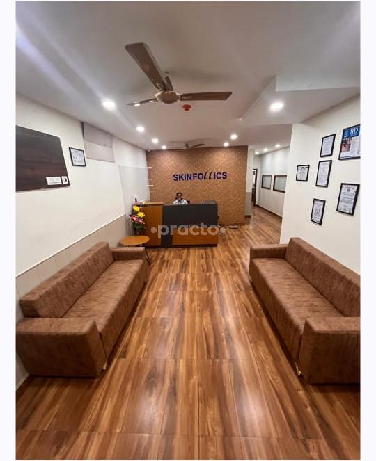 Reception Area at Skinfollics Malviya Nagar Delhi