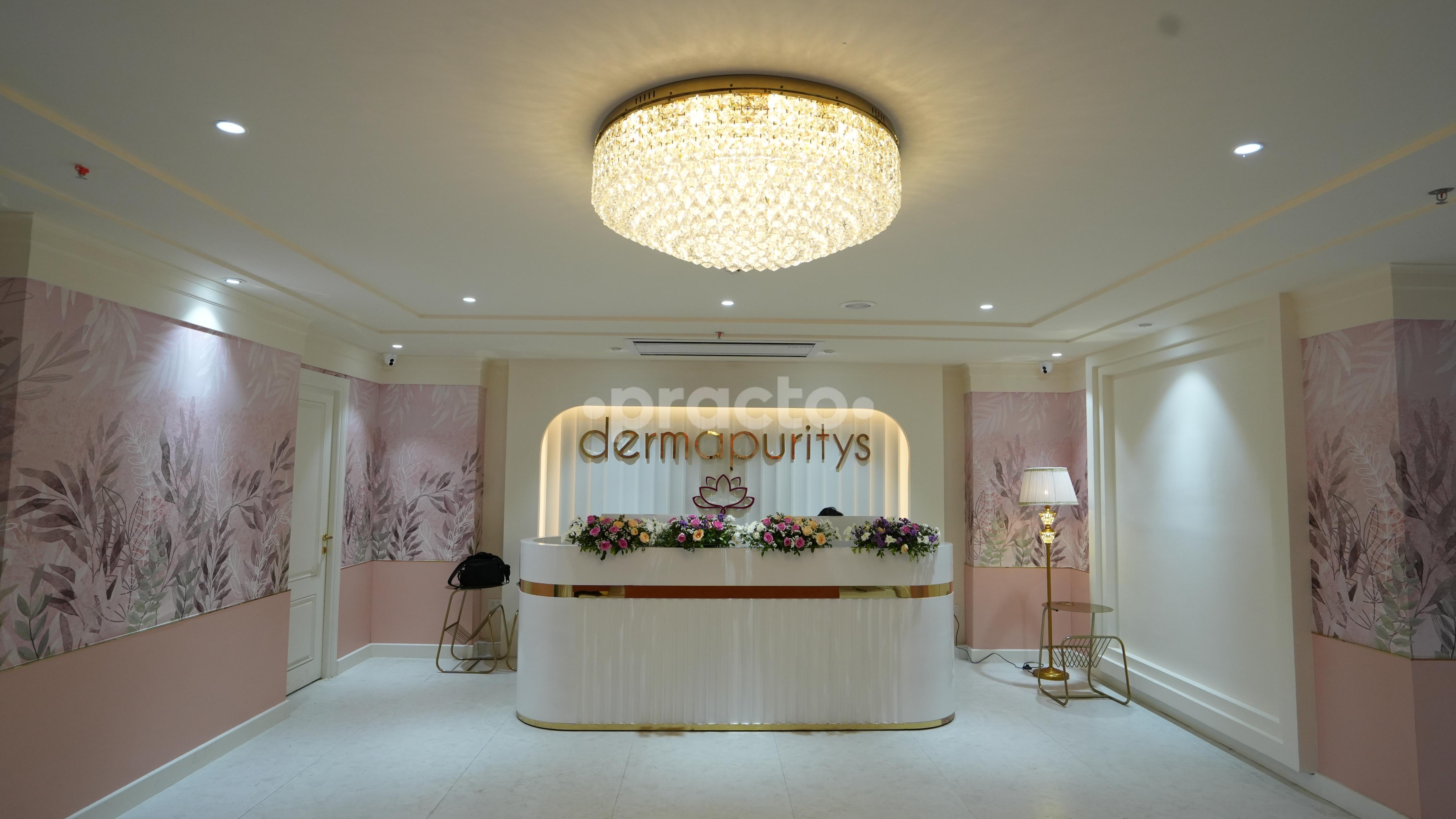 Reception Area at Derma Puritys Linking Road Mumbai
