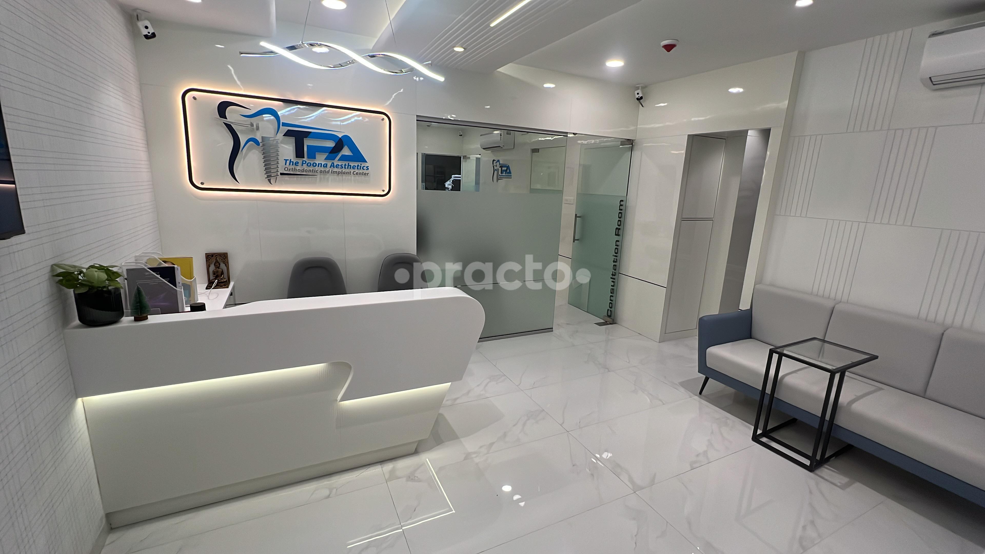 Waiting Area at The Poona Aesthetics Wakad Pune