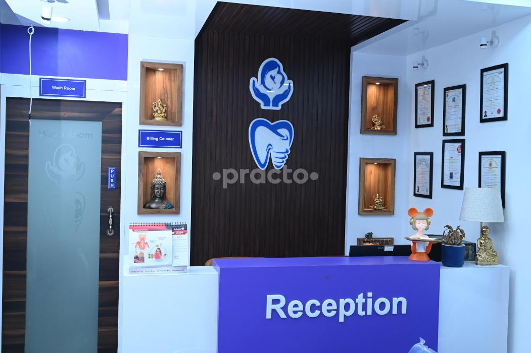 Reception Area at Lake Side Maternity And Dental Speciality clinic Seegehalli Bangalore