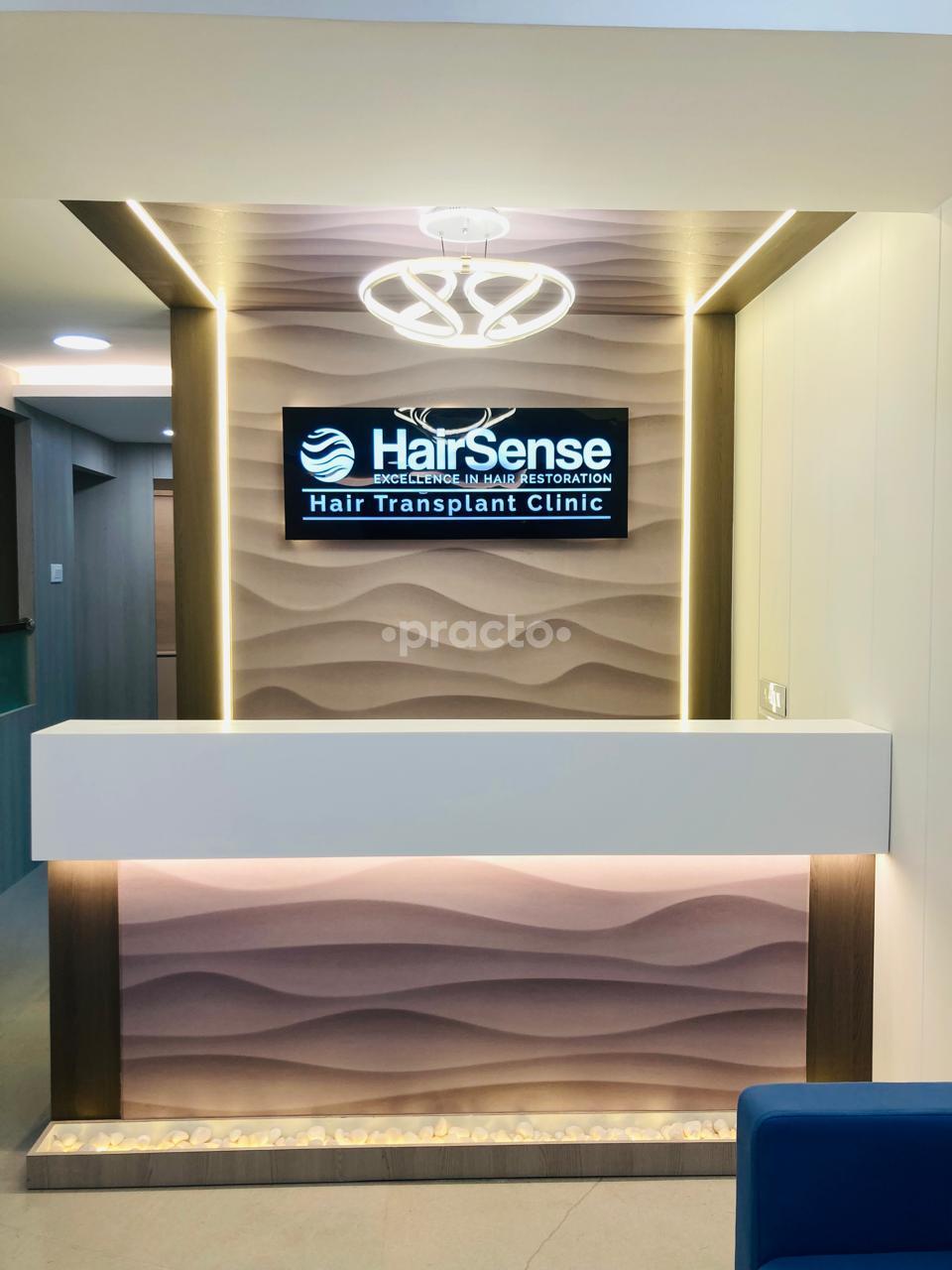 Reception Area at Hairsense Hair Transplant Clinic Vashi Navi Mumbai