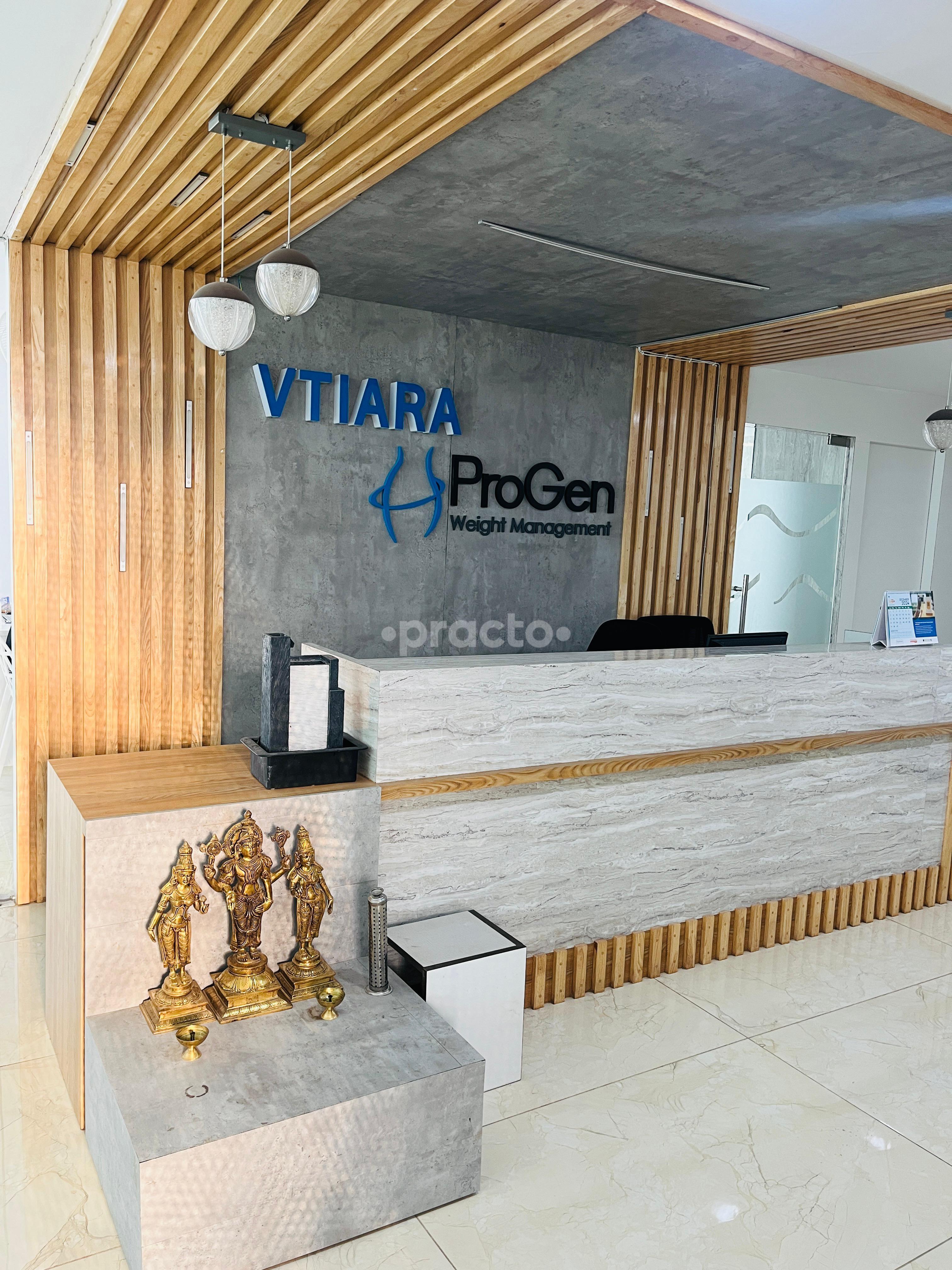 Reception Area at Vtiara Hair and Skin Clinic HRBR Layout Bangalore