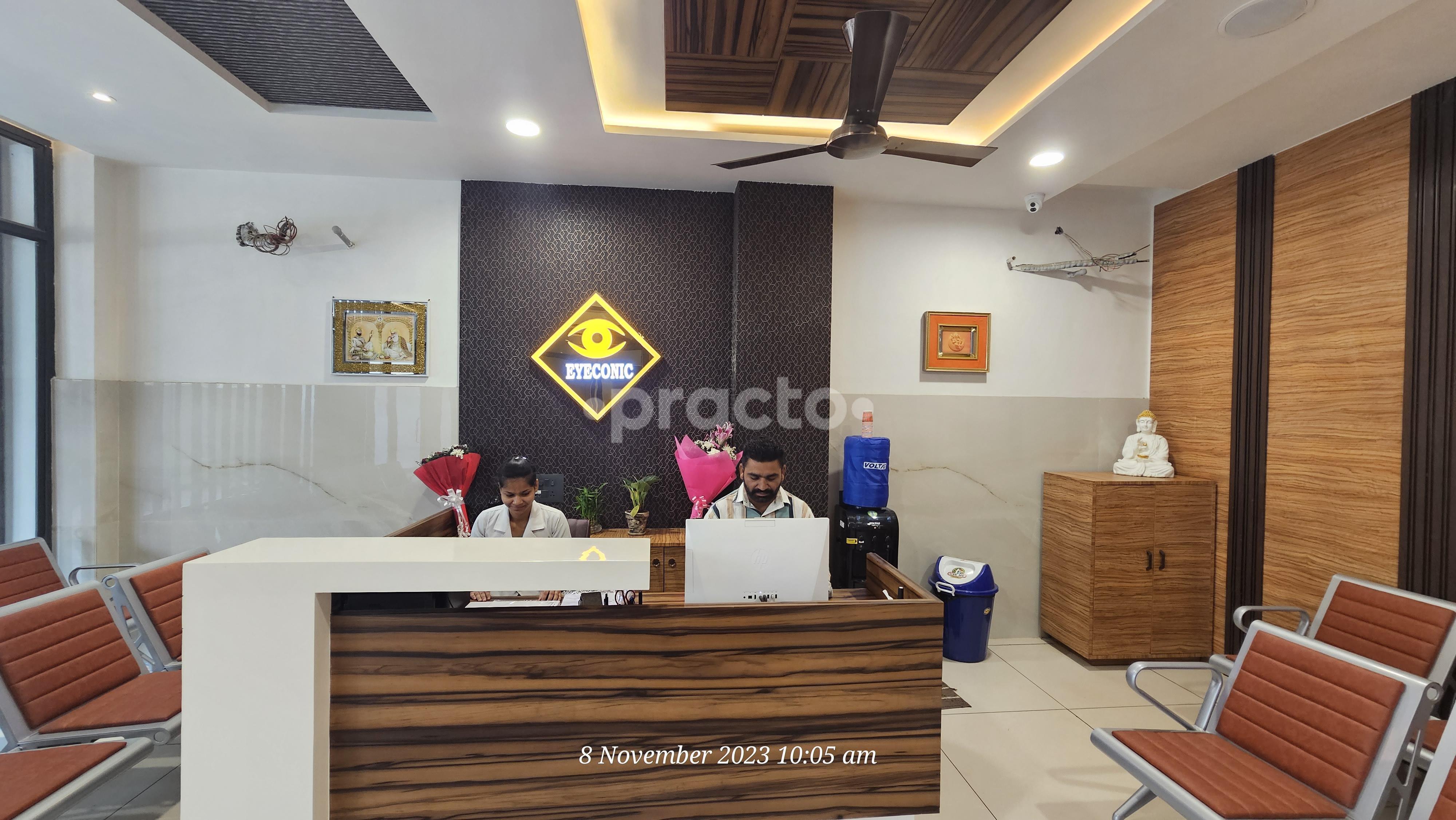 Reception Area at Eyeconic Eye Care Centre Urban estate dugri Ludhiana
