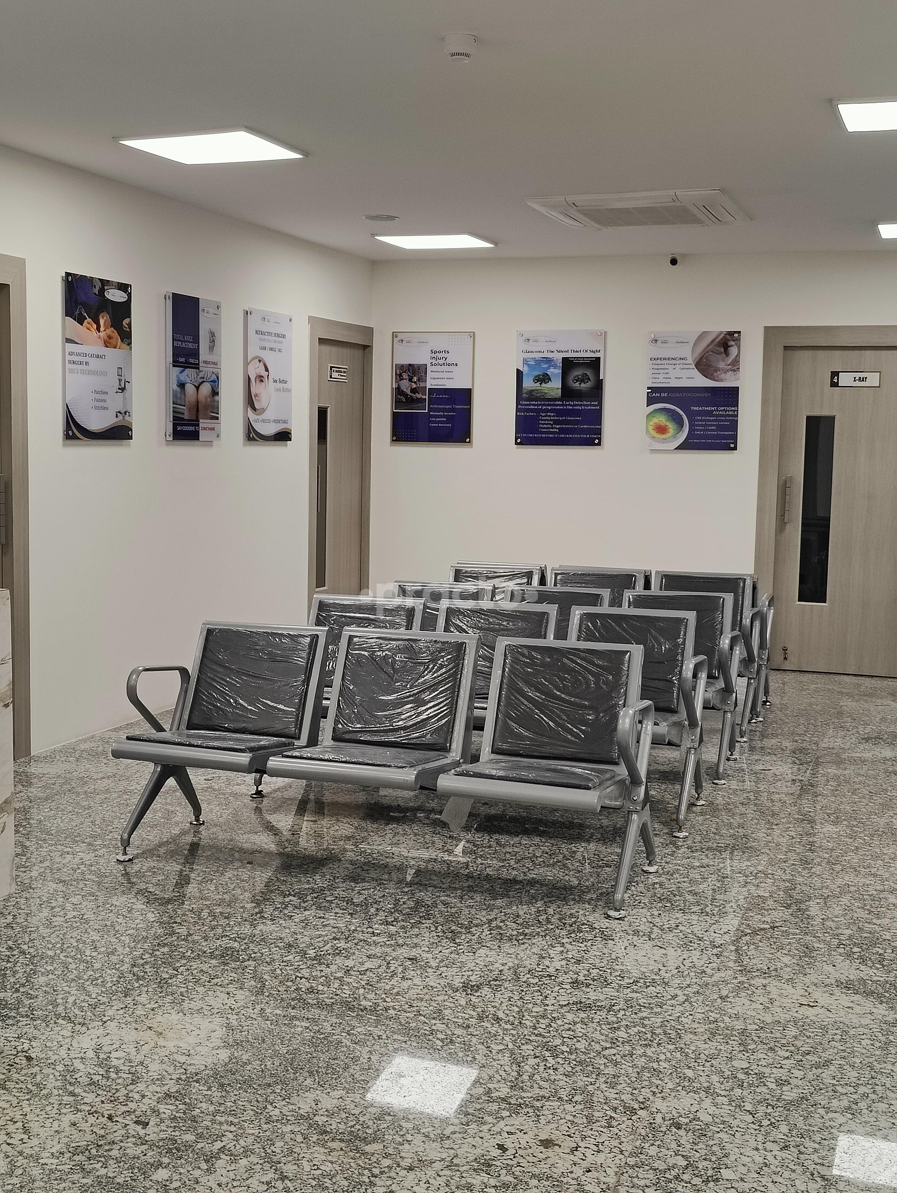 Waiting Area at Dr. Haldars Orthovision Health Care Sector 141 Noida