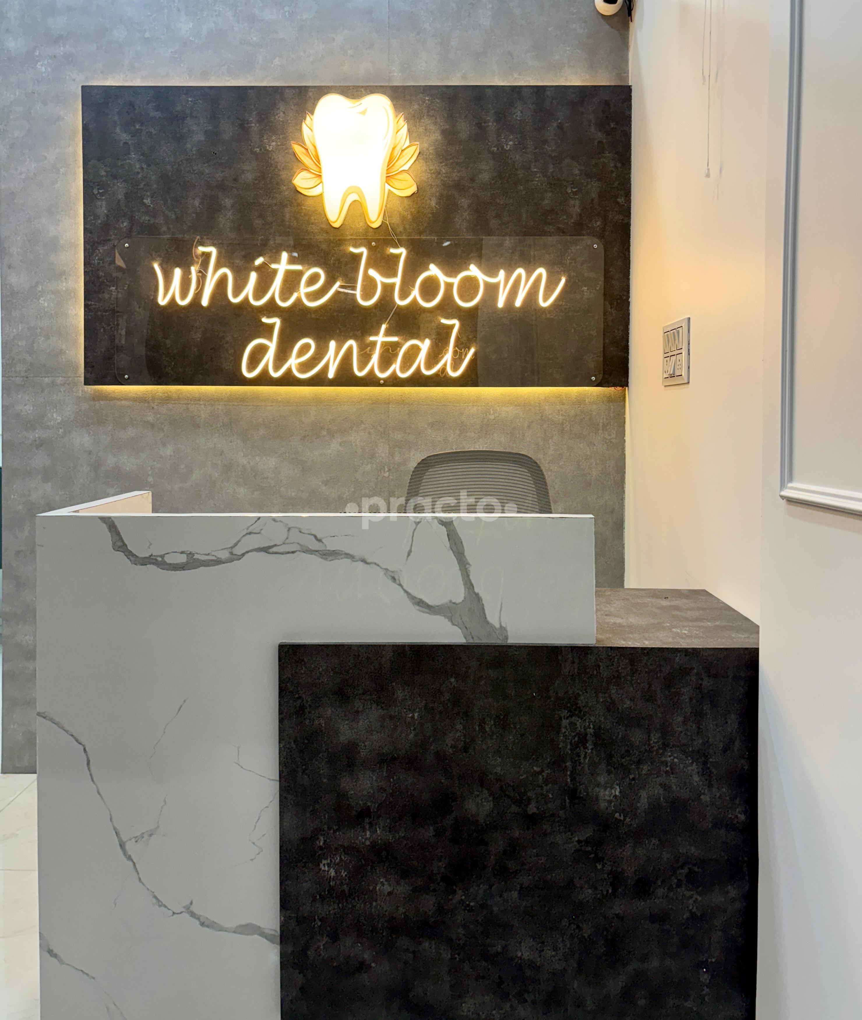 Reception Area at White Bloom Dental Clinic Gurgaon Sector 86 Gurgaon