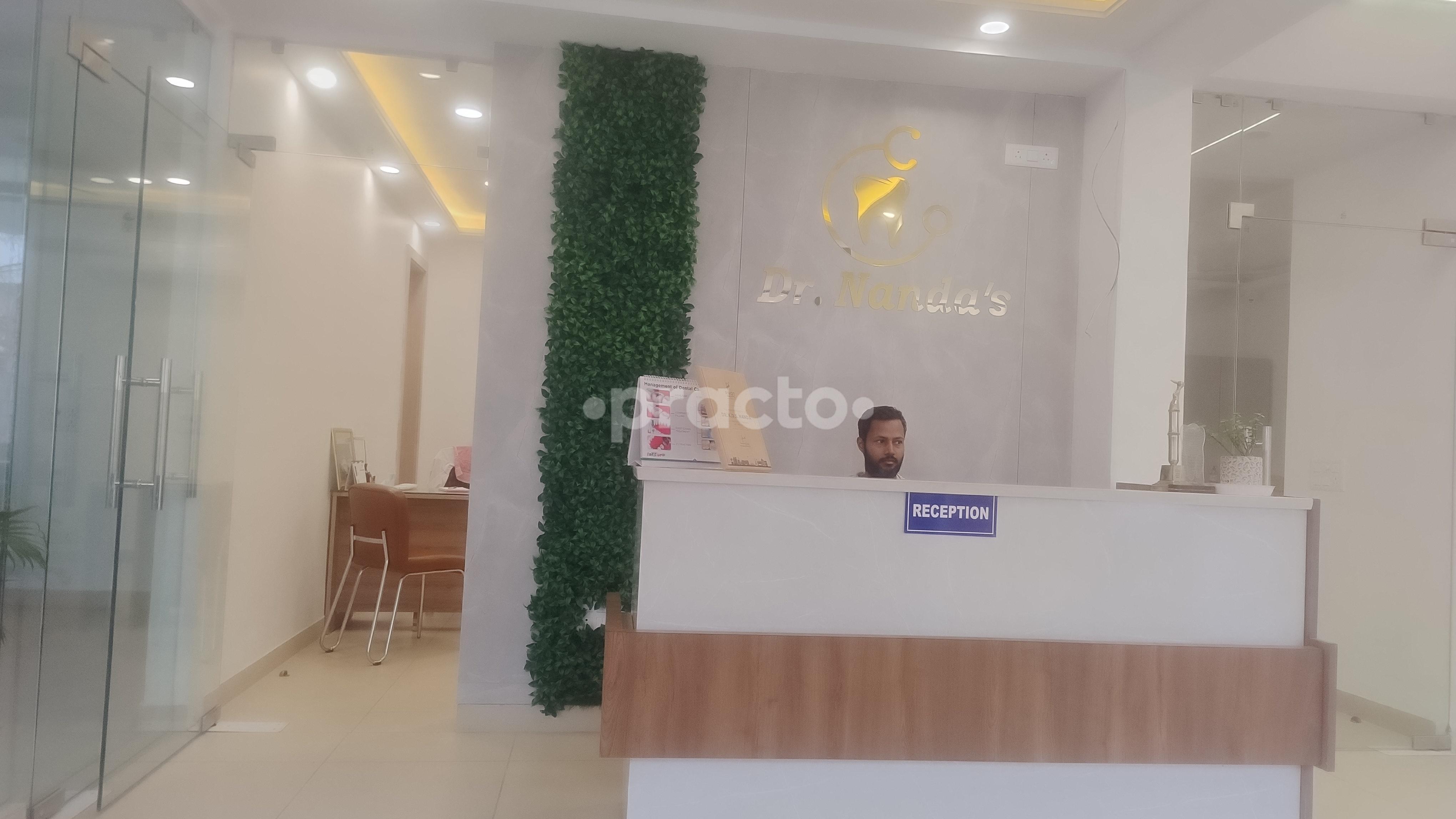 Reception Area at Dr Nanda's Multispeciality Dental Clinic Bali Nagar Delhi