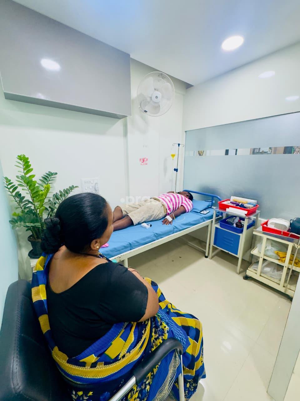 Waiting Area at Gurukrupa Clinic Dhanori Lohegaon Road Pune