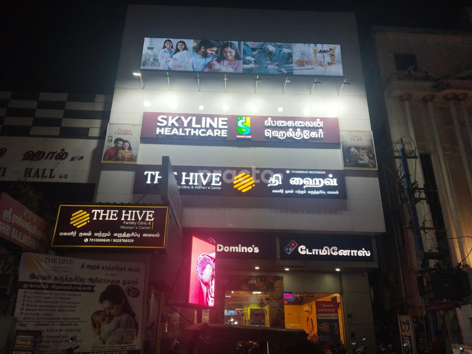 Establishment board at Skyline Health Care Kolathur Chennai