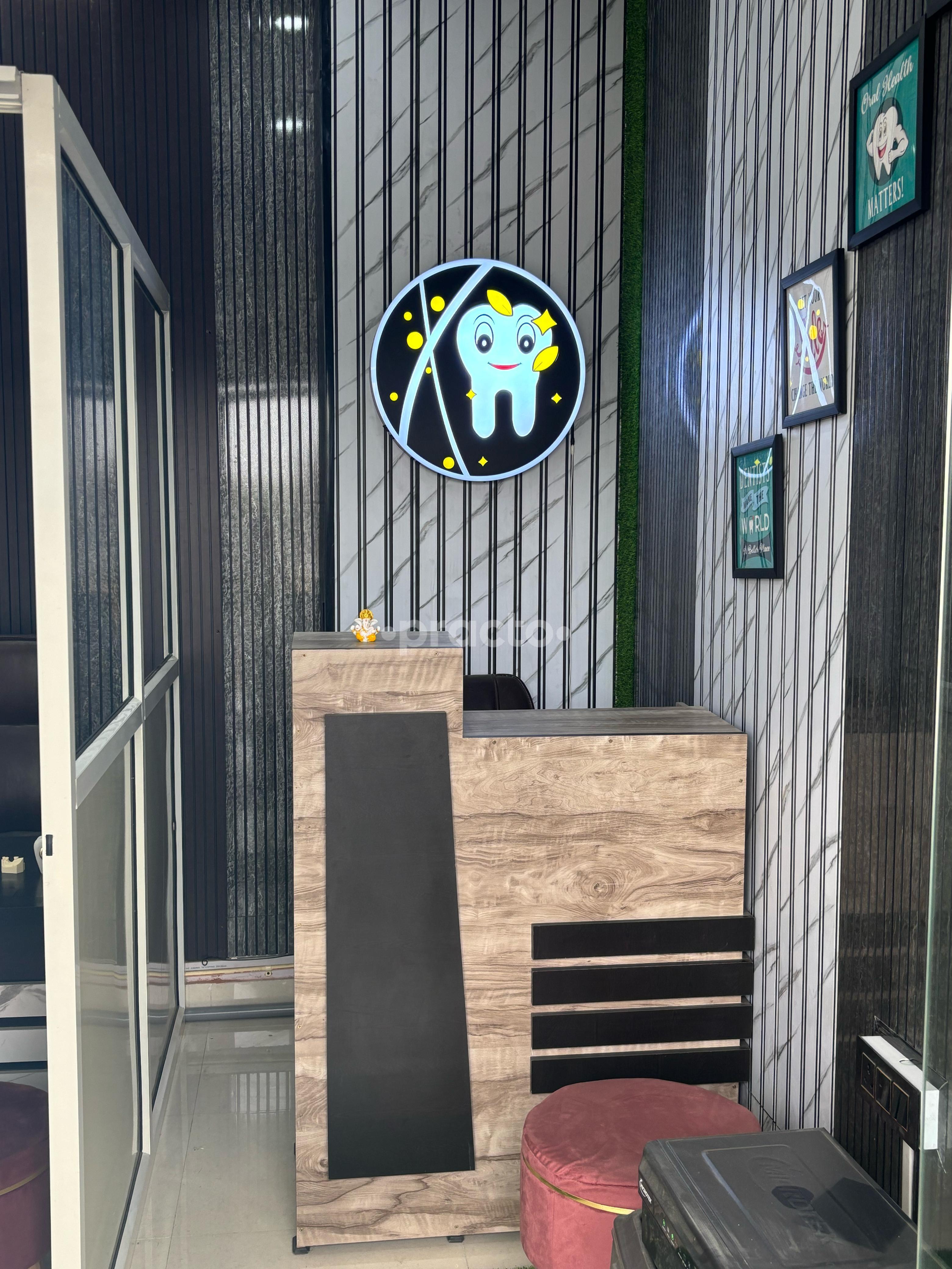 Reception Area at Smileveda Multispecialty Dental Clinic Sector 4 Greater Noida