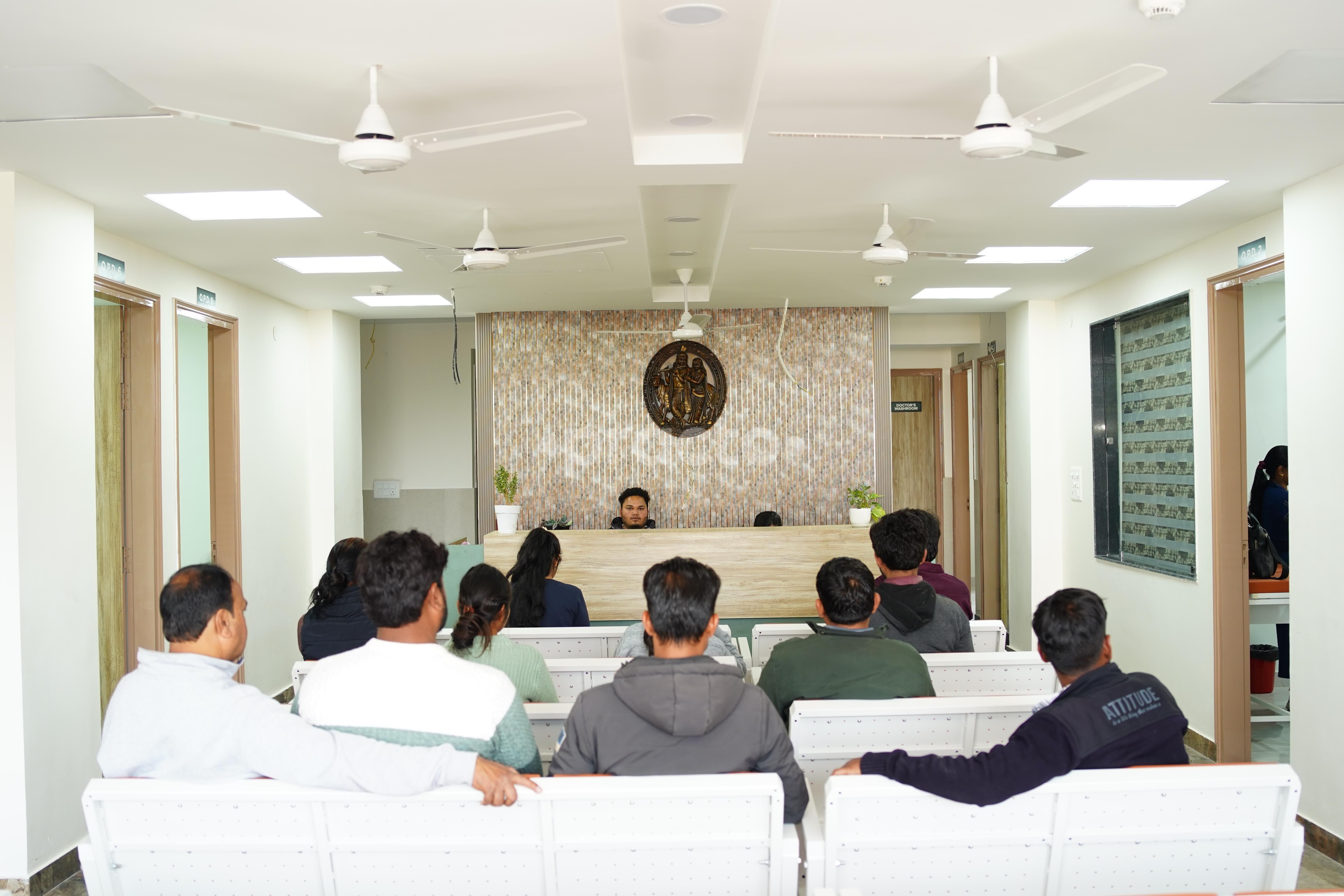 Reception Area at Shree Radha Vallabh Superspeciality Hospital Sewla Kala GMS Road Dehradun