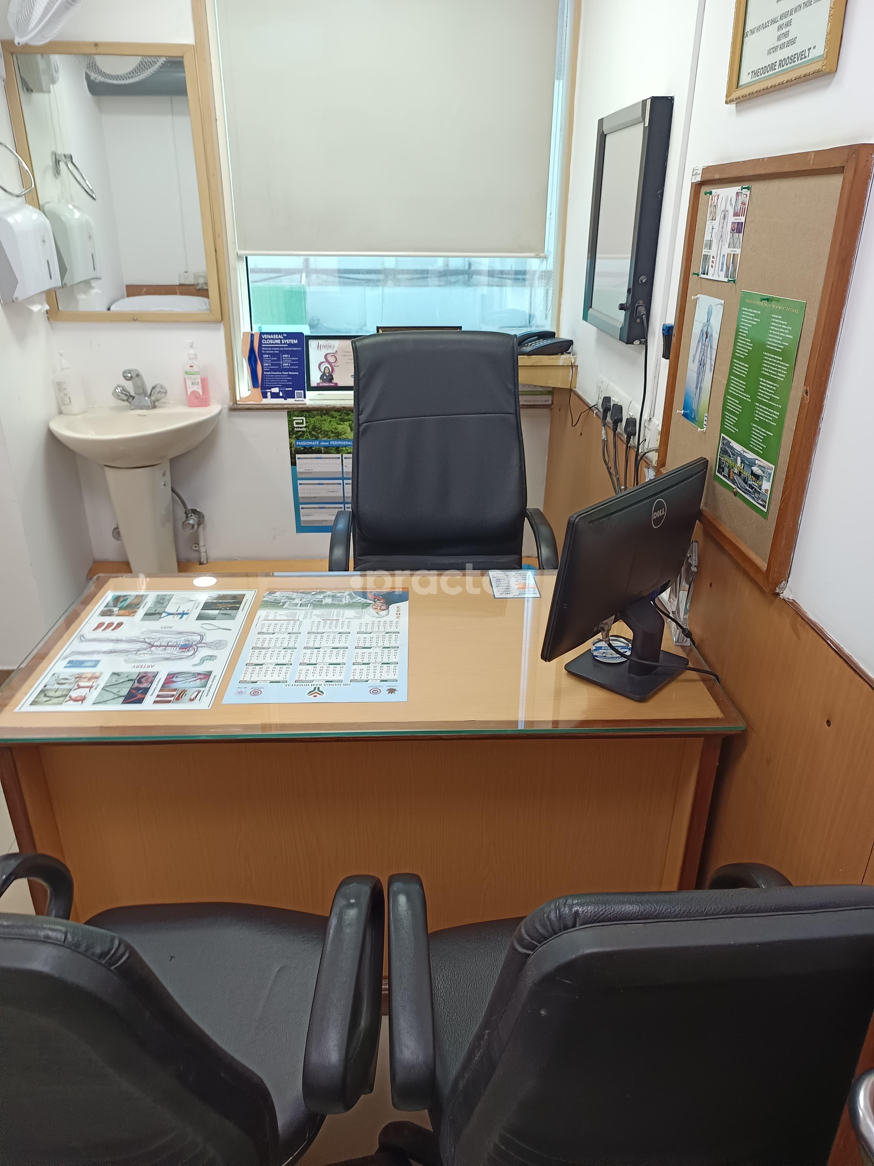 Consultation Room at Vascular Surgery Clinic Old Rajendra Nagar Delhi