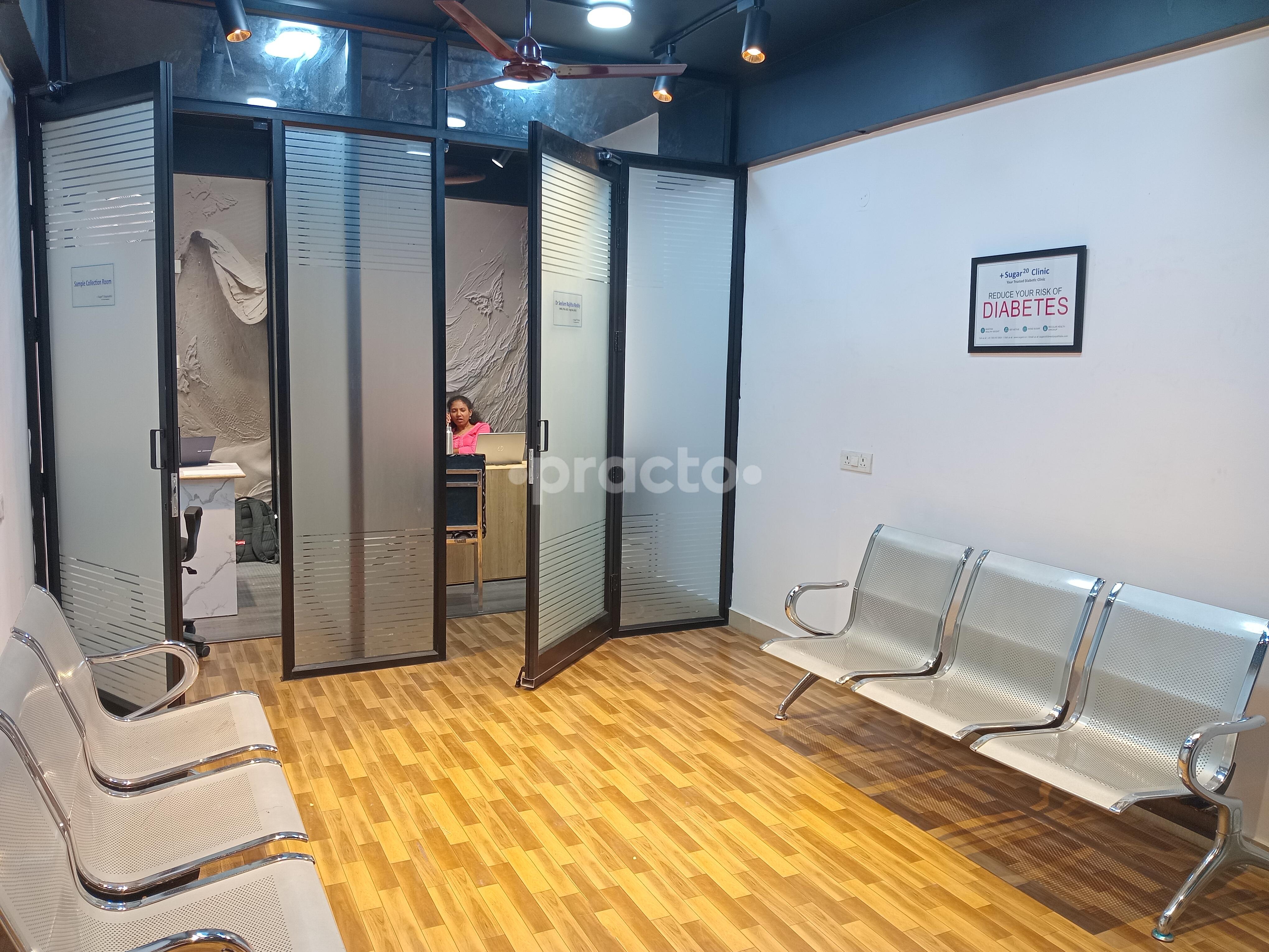 Reception Area at Sugar 20 Clinics Chanda Nagar Hyderabad